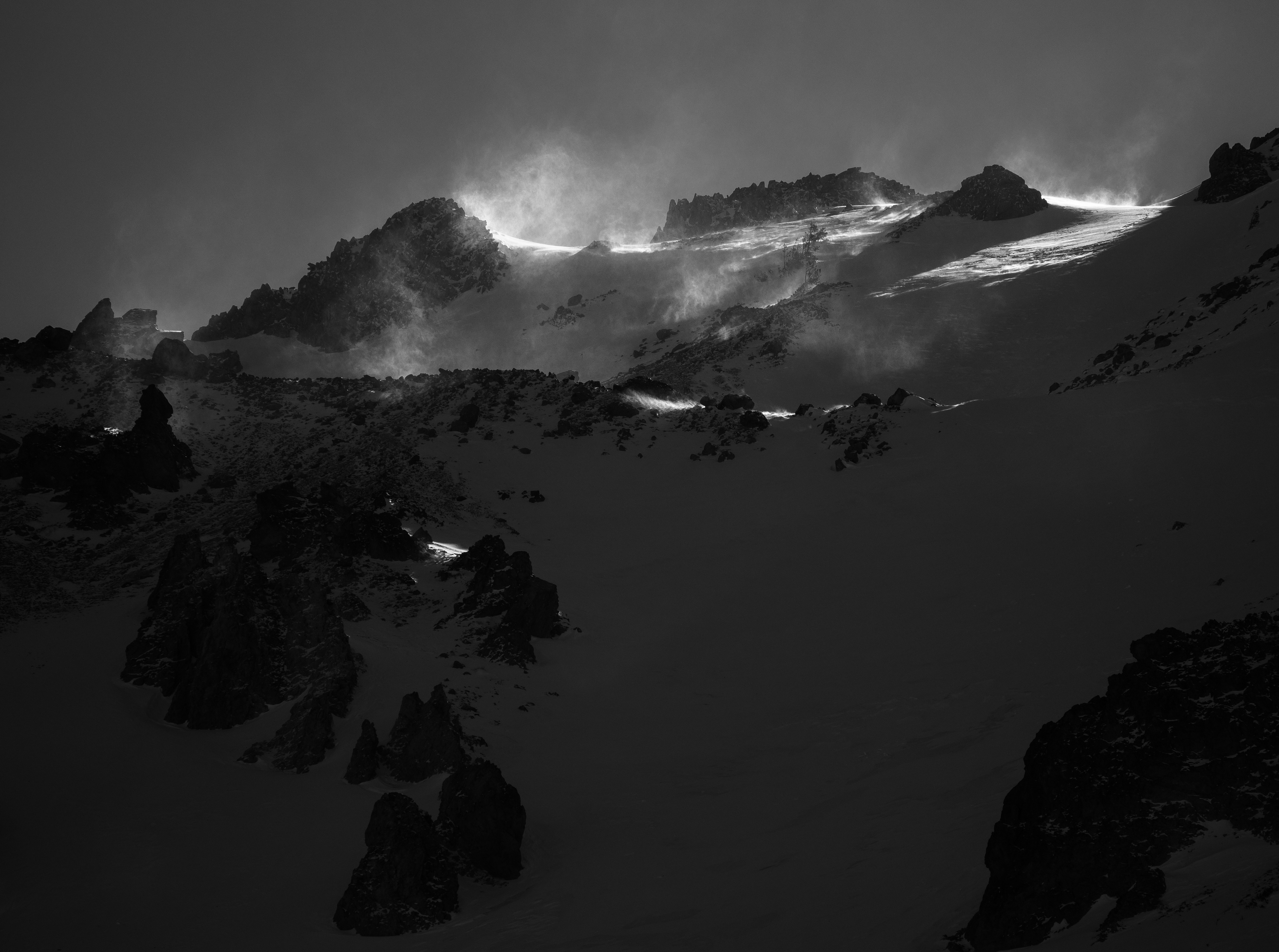 Blowing Snow Capturing a Sunrise