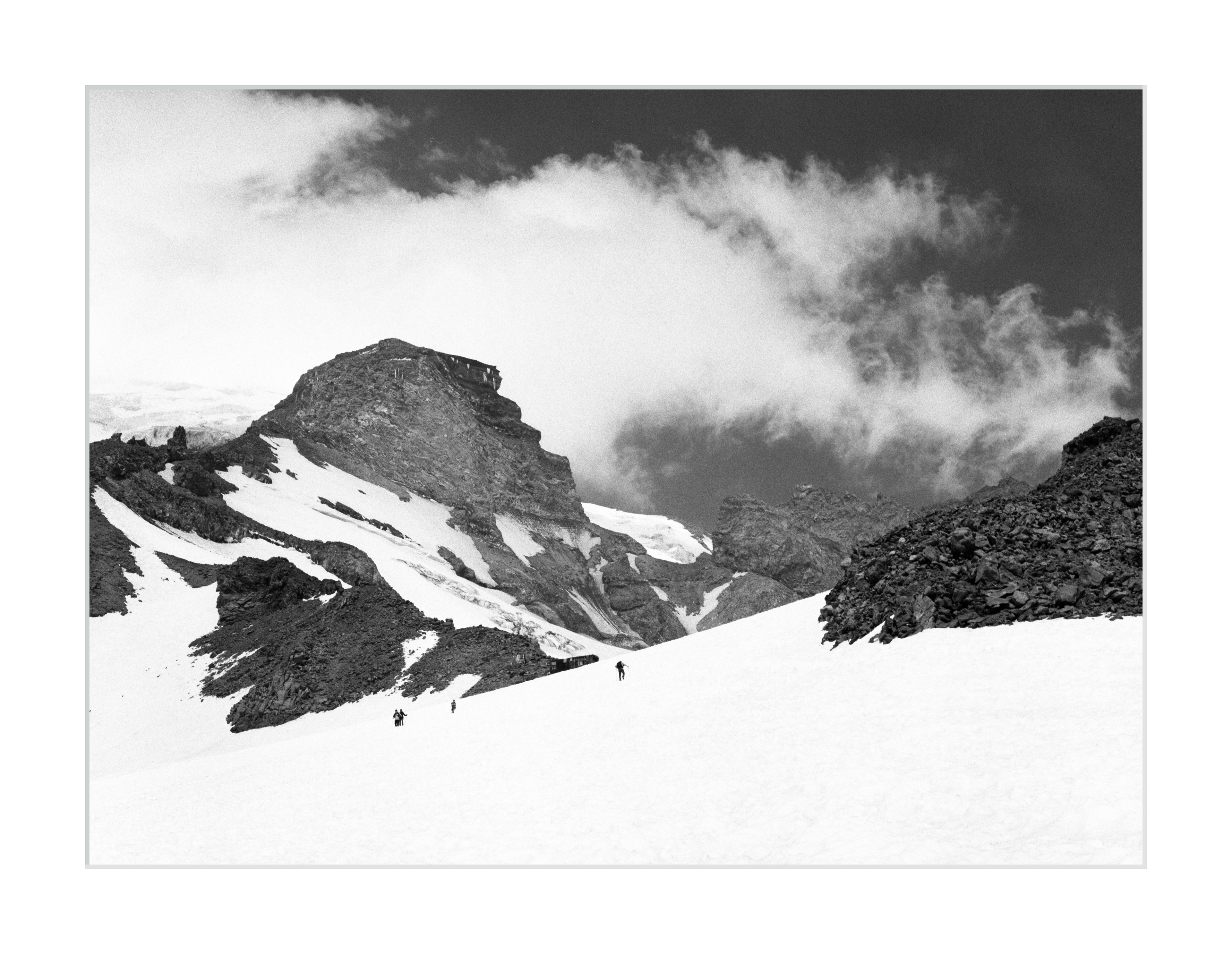 Ascending to Camp Muir on Mount Rainier