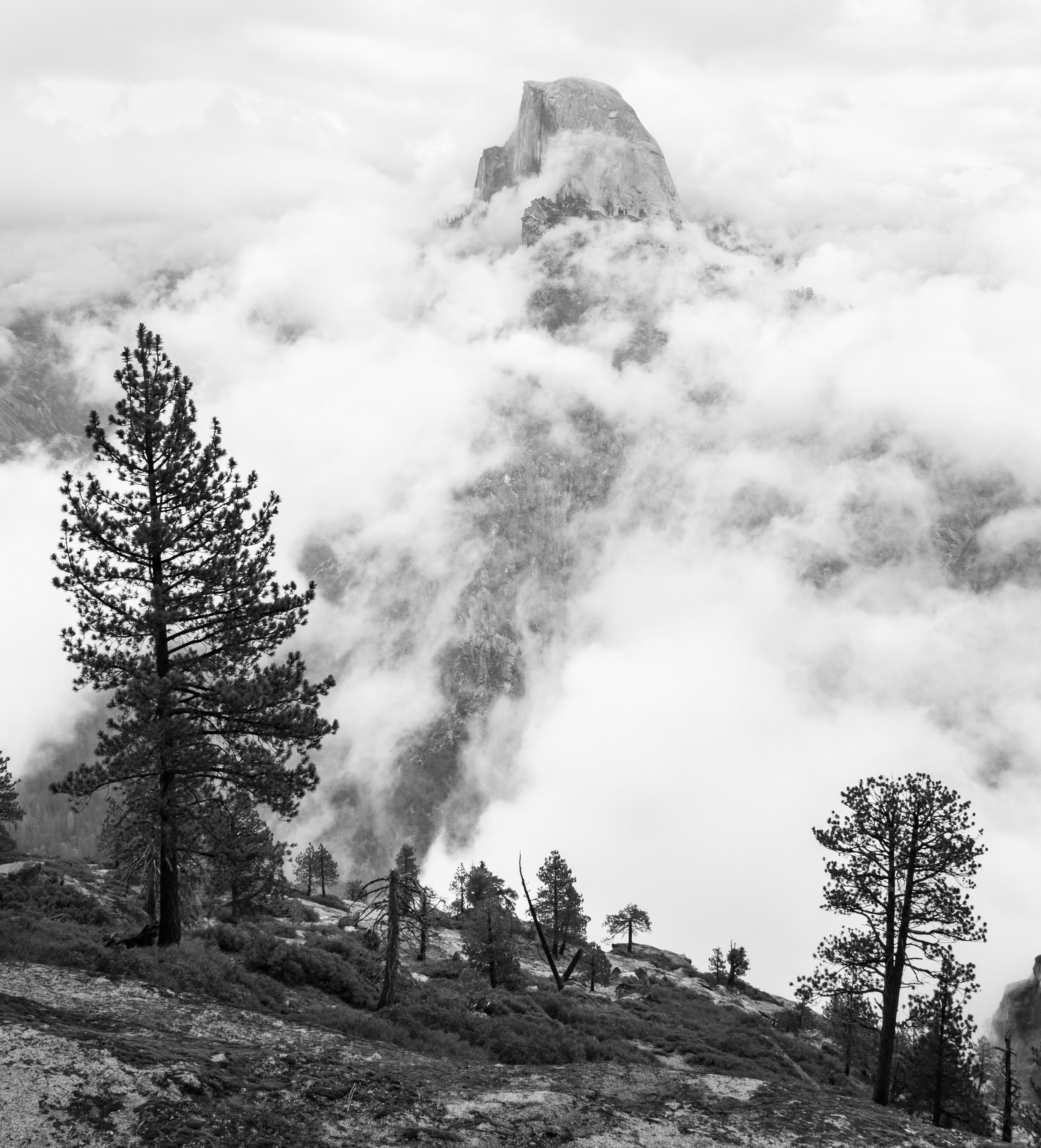 Downward from Glacier Point