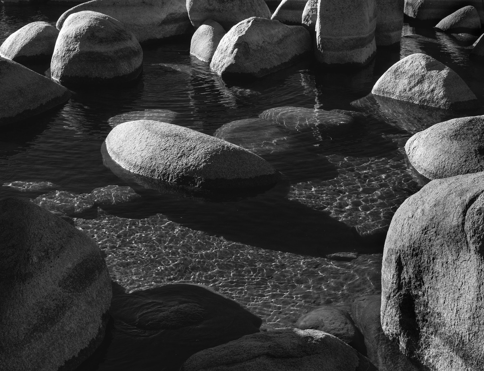 Boulders in Lake Tahoe
