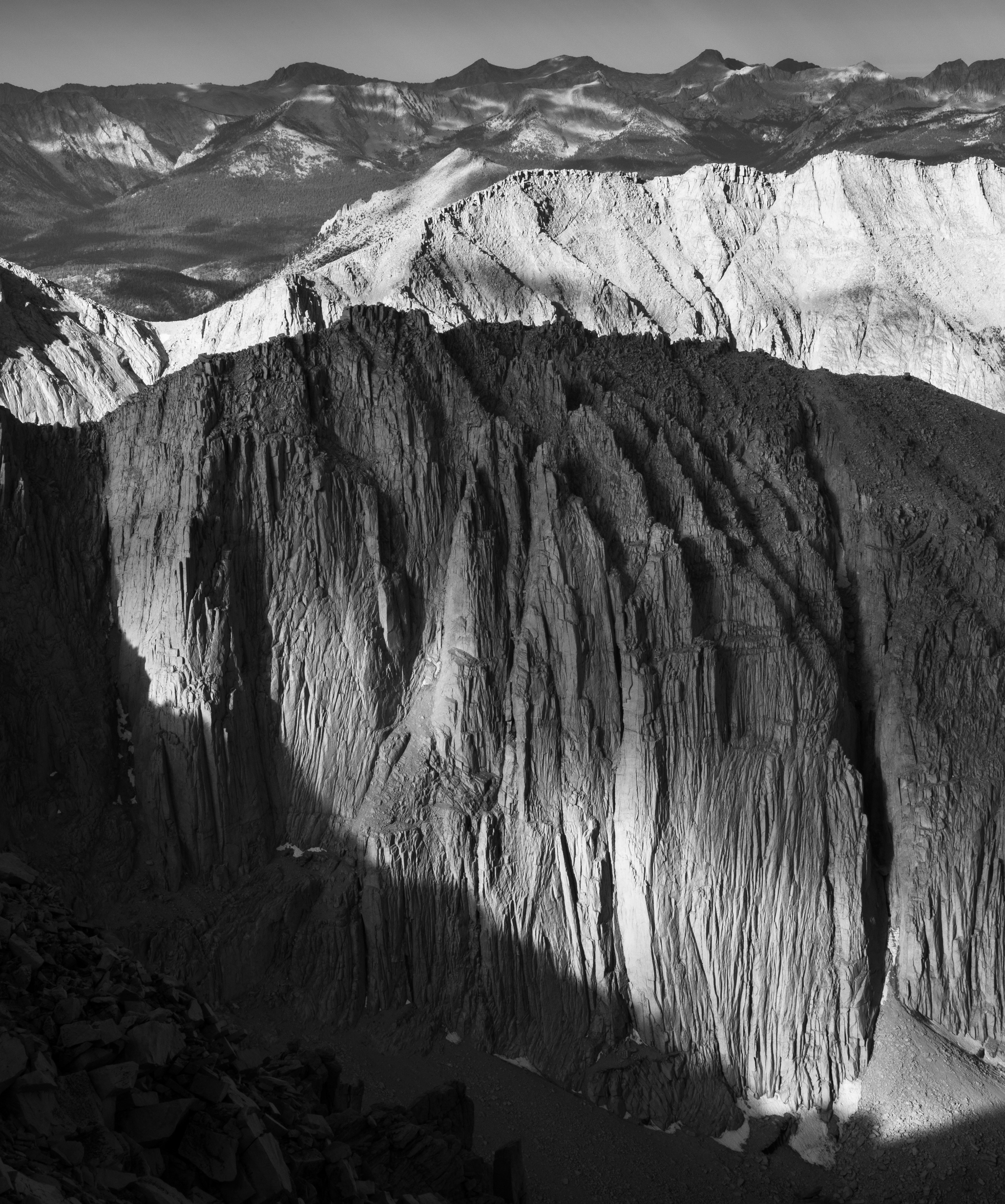 Layers of Mountains in Sequoia National Park