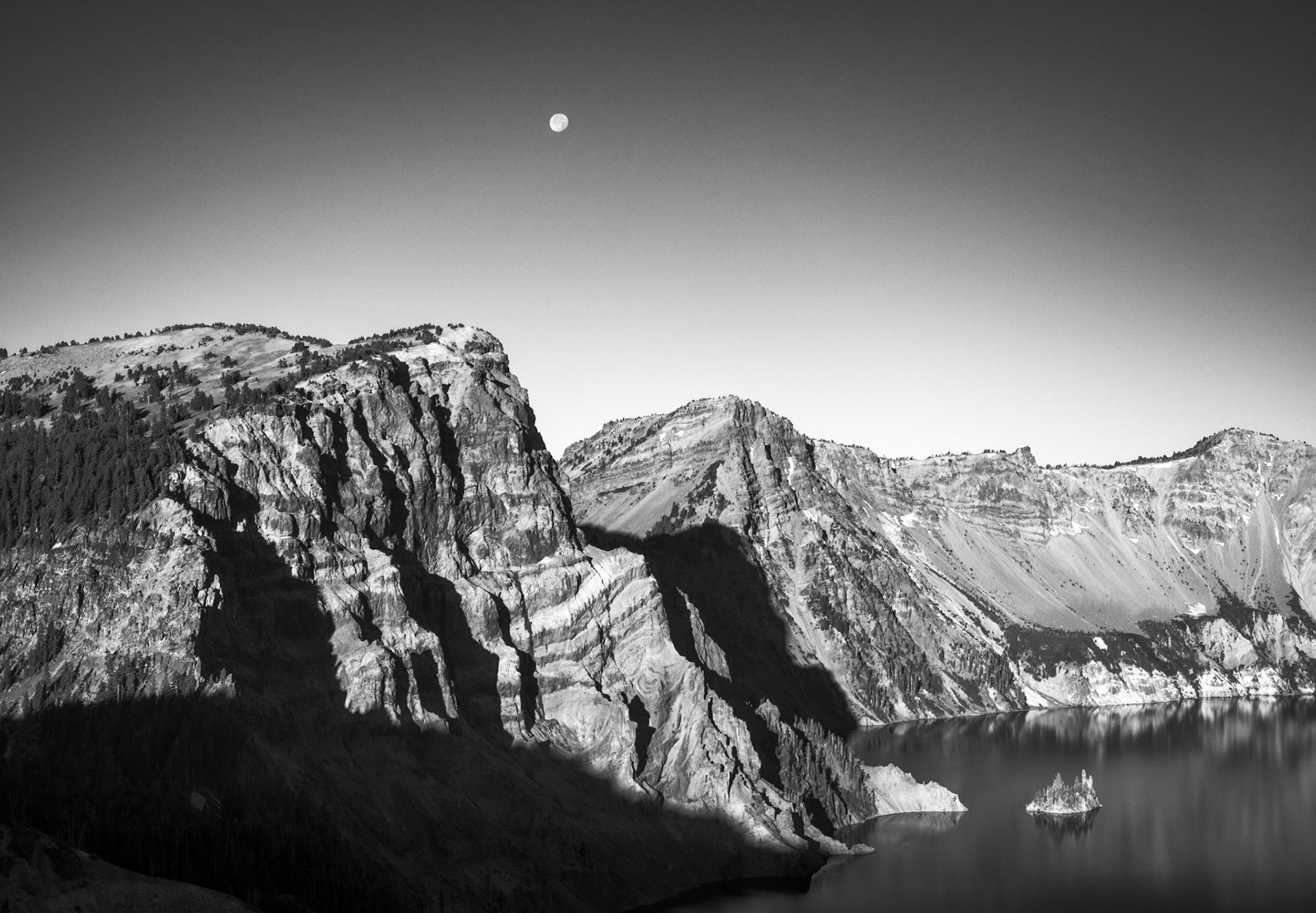 Moon Over Crater Lake #1