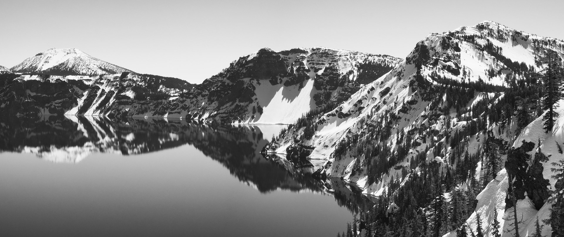 Snow on the Rim of Crater Lake