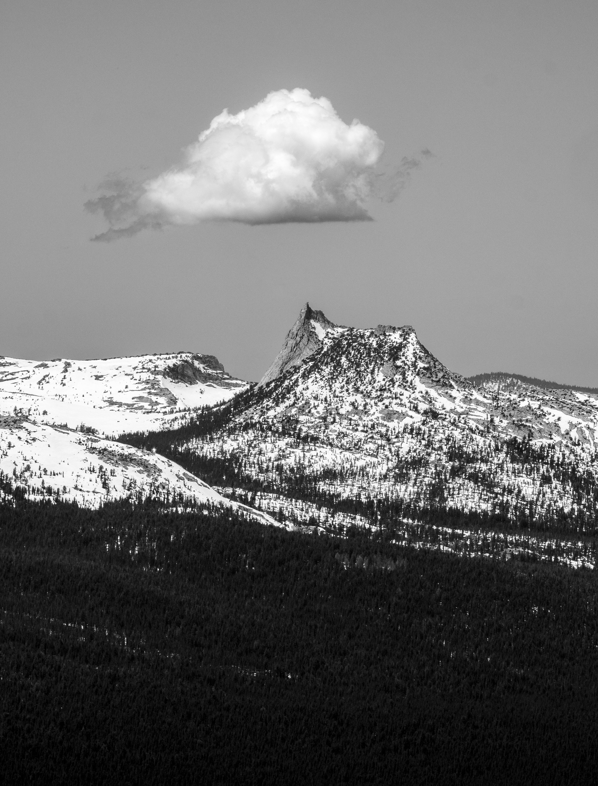 A Cloud Over Cathedral Peak