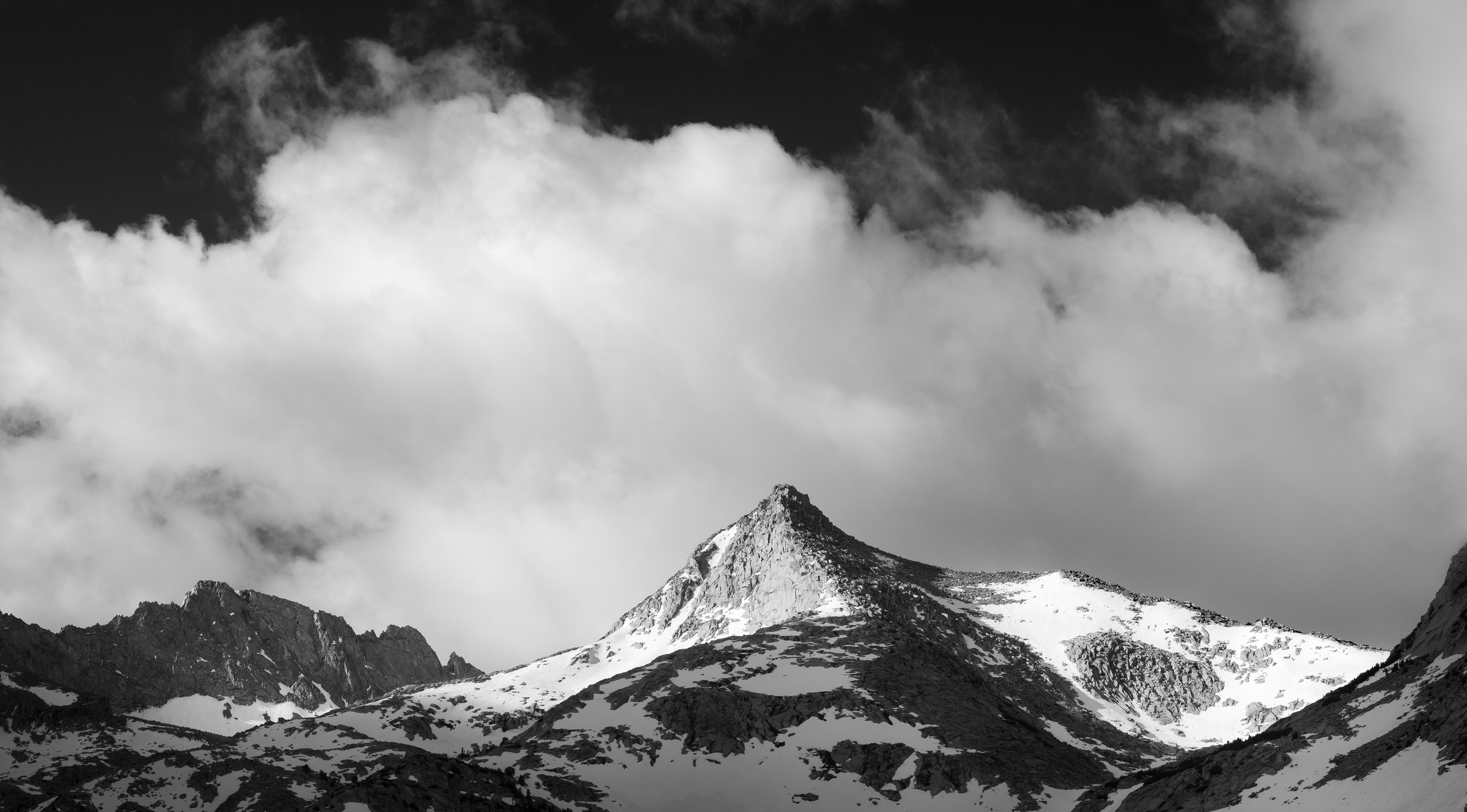 Morning Clouds Above Above the Mountains of Sabrina Basin