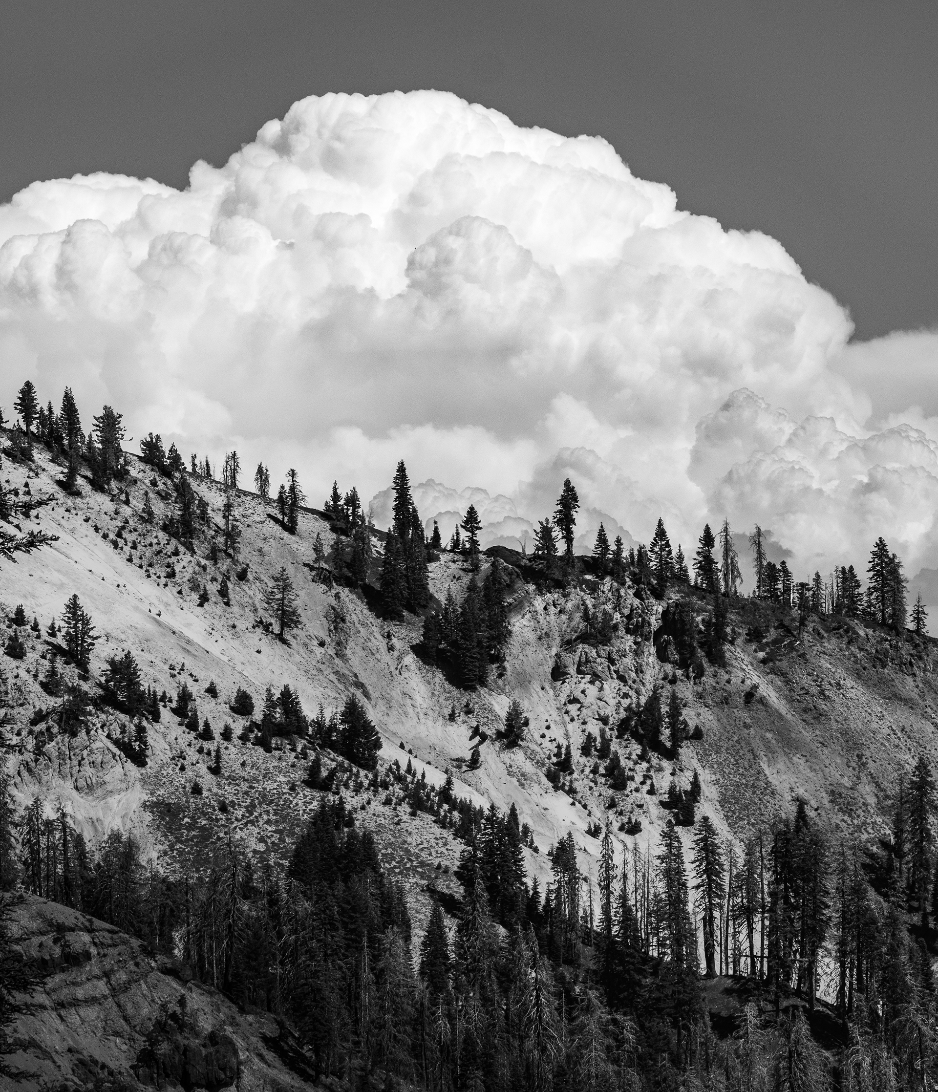 Building Storm Clouds Over a Ridge in Lassen