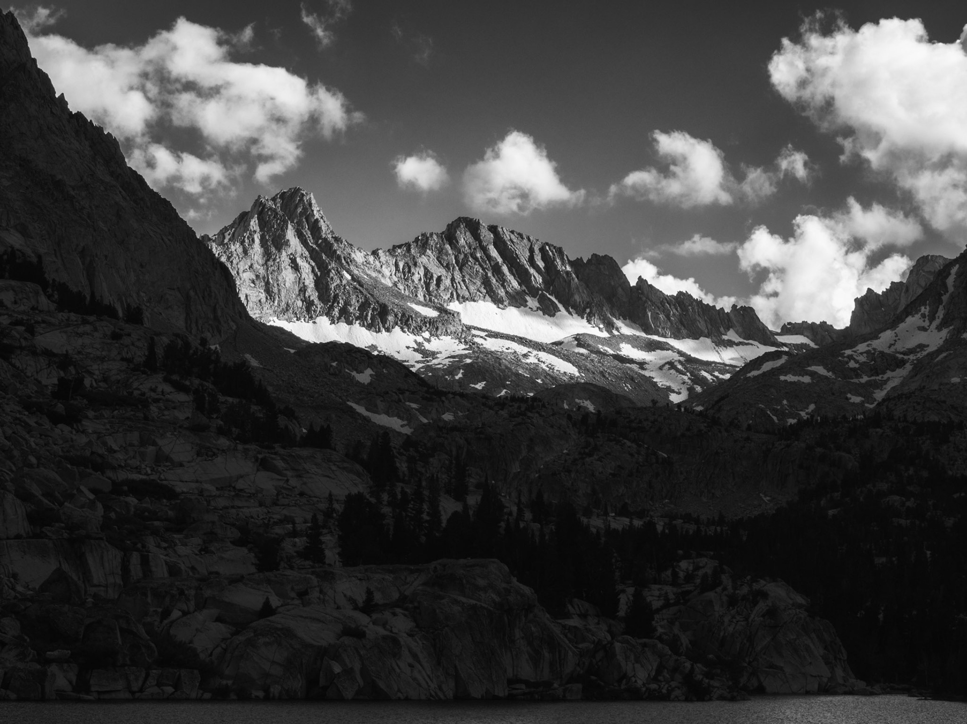 Mountains Over Blue Lake