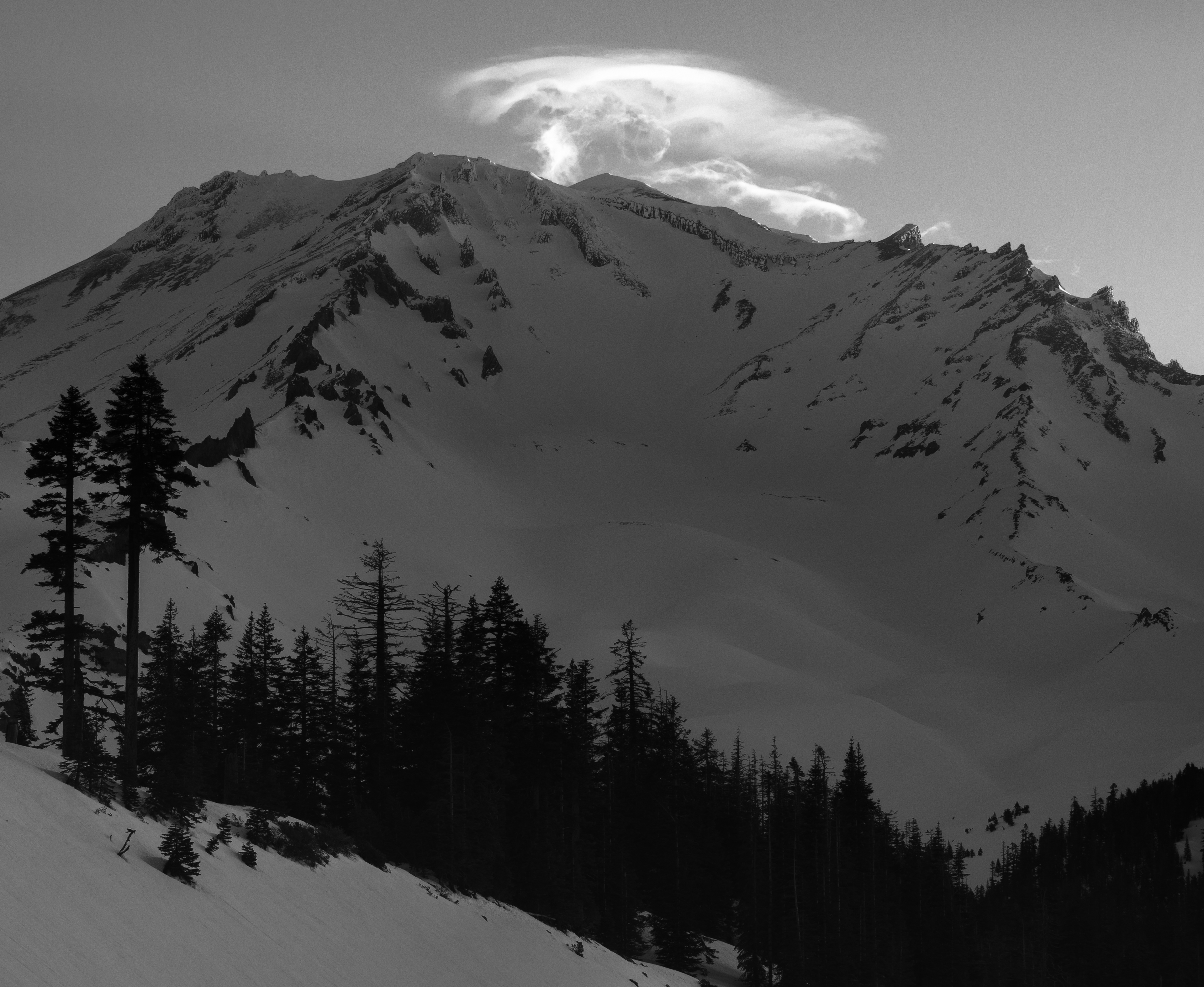 Mornings Clouds Above Shasta's Summit