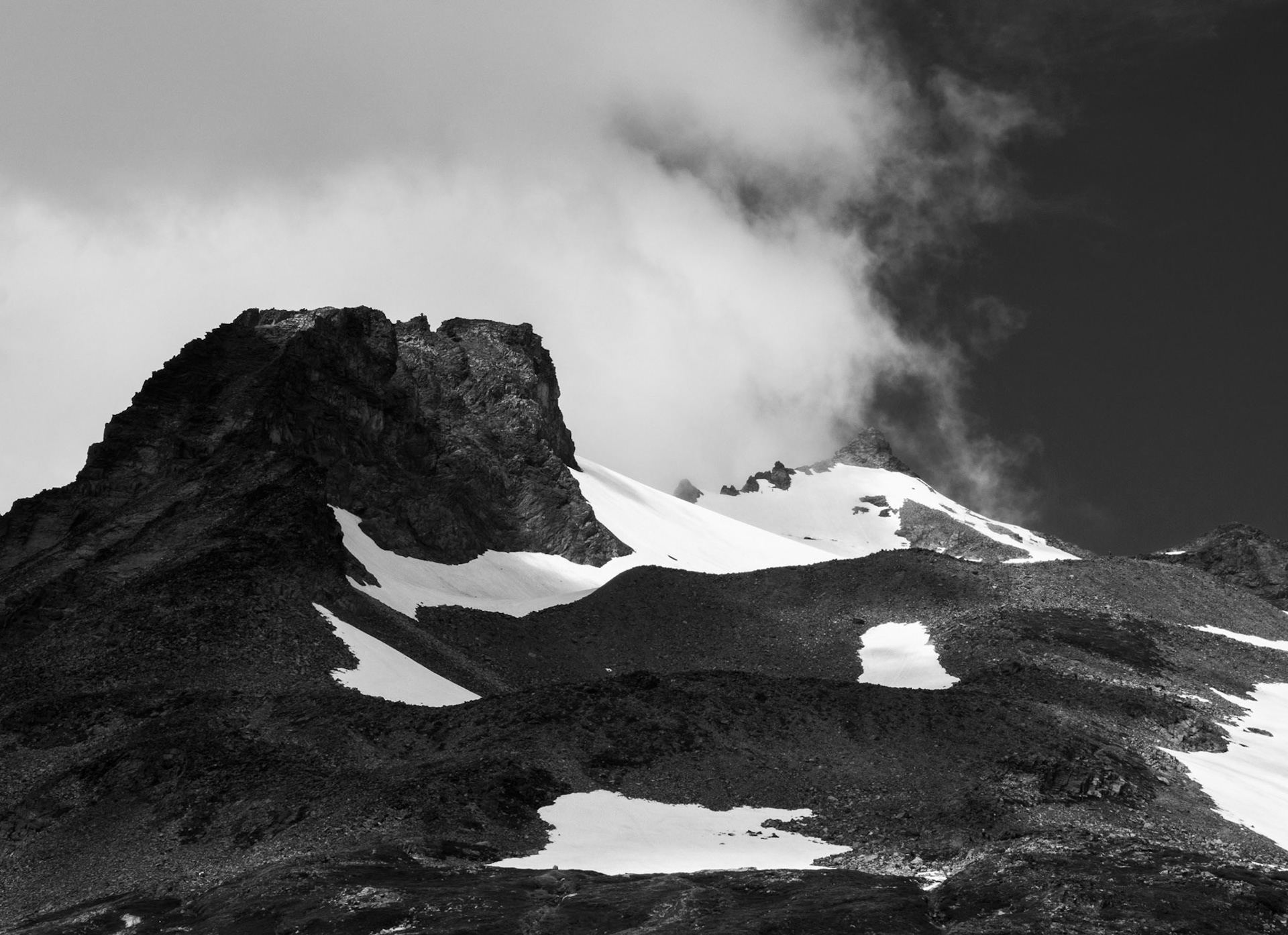 Below Sahale Glacier