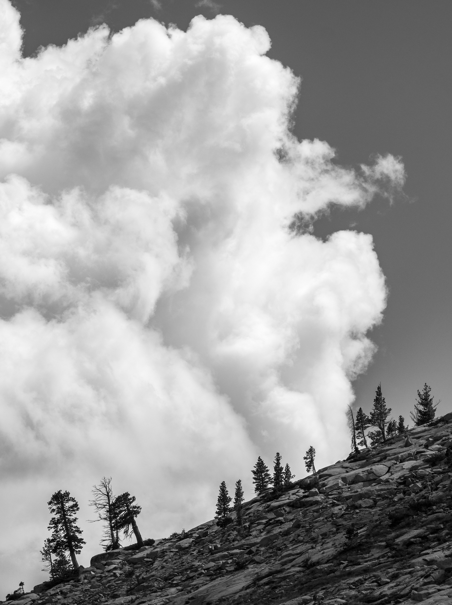 Clouds Above a Ridge in Desolation Wilderness