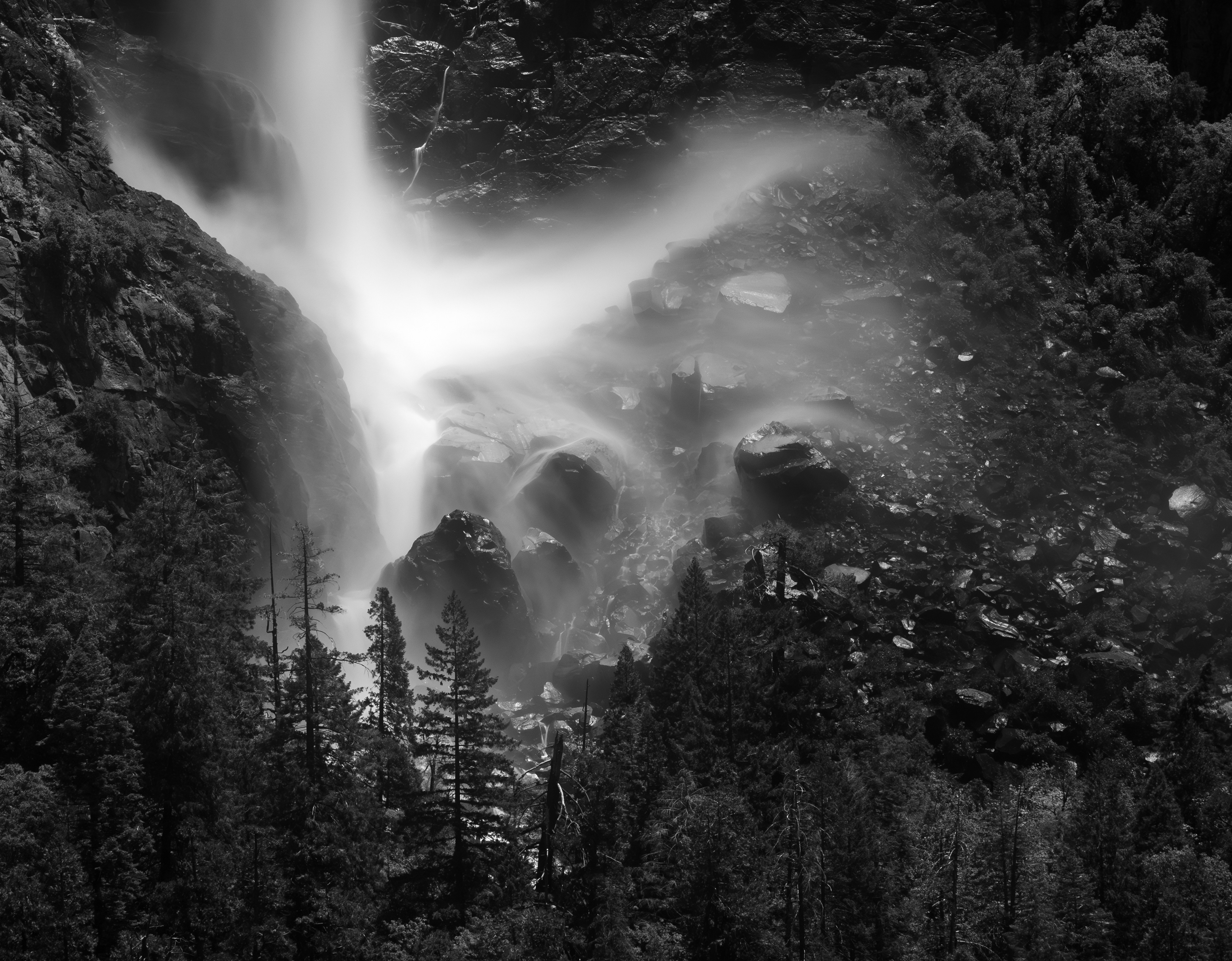 The Base of Bridalveil Fall