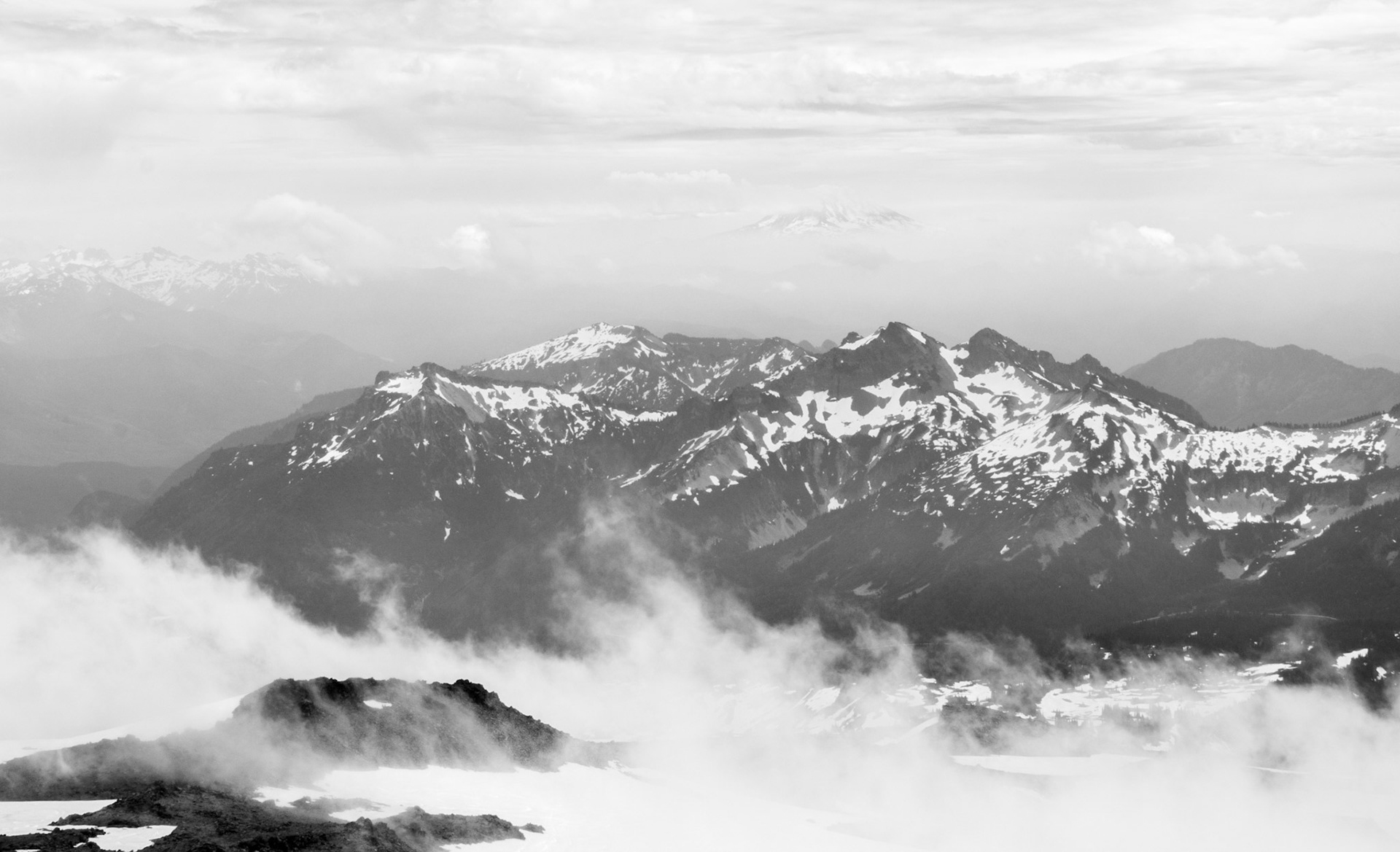 The View South from Mount Rainier