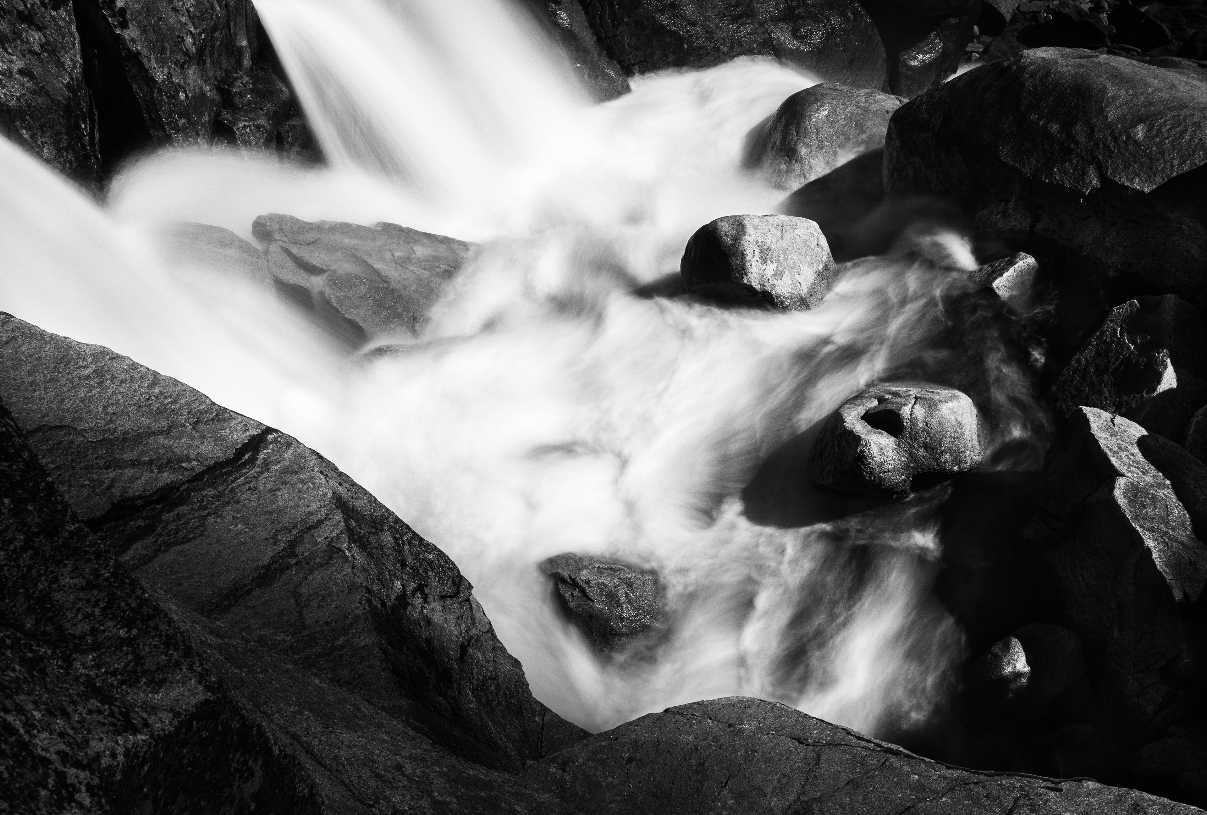 Looking Down at Bassi Falls