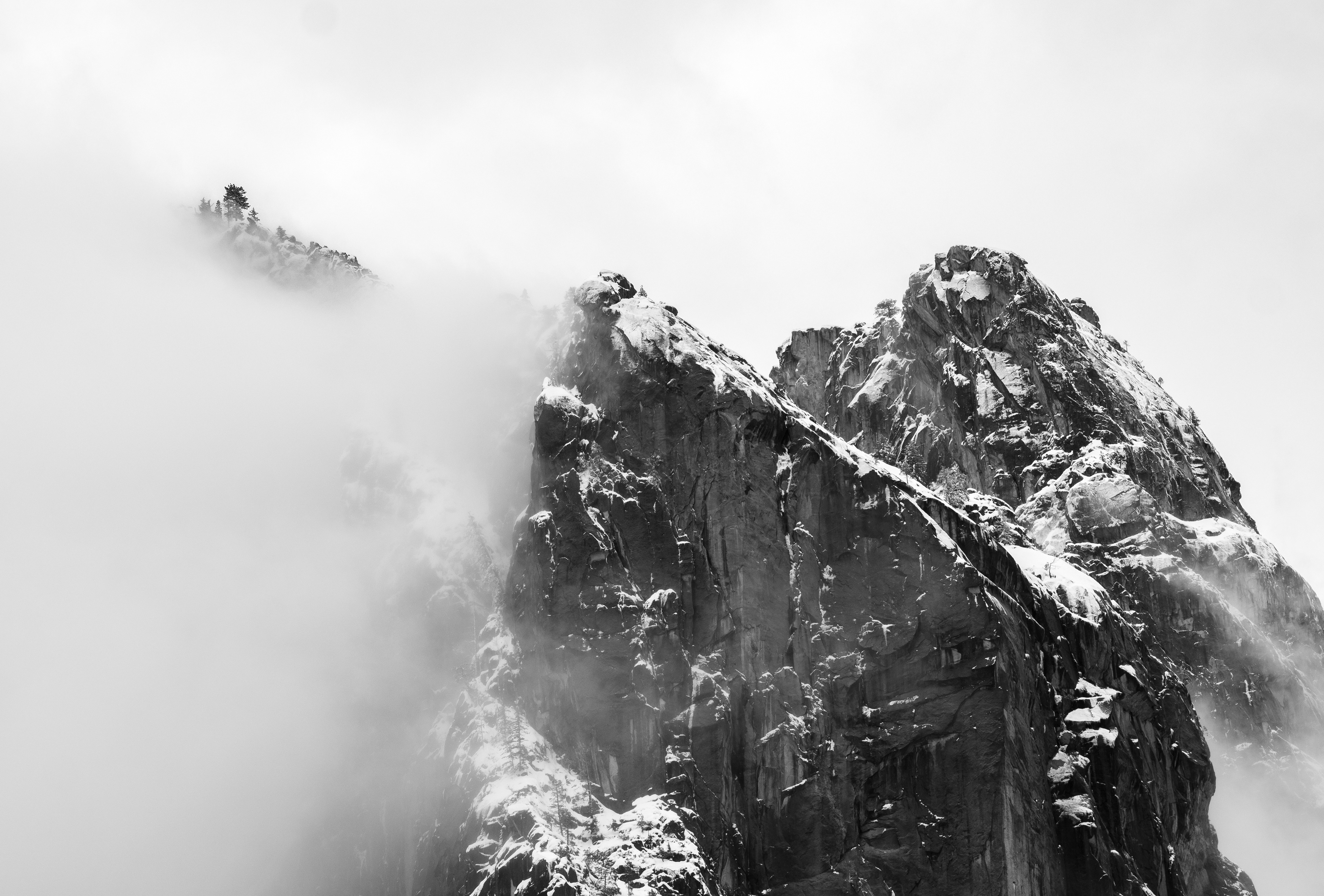 Cathedral Rocks in Fog 1