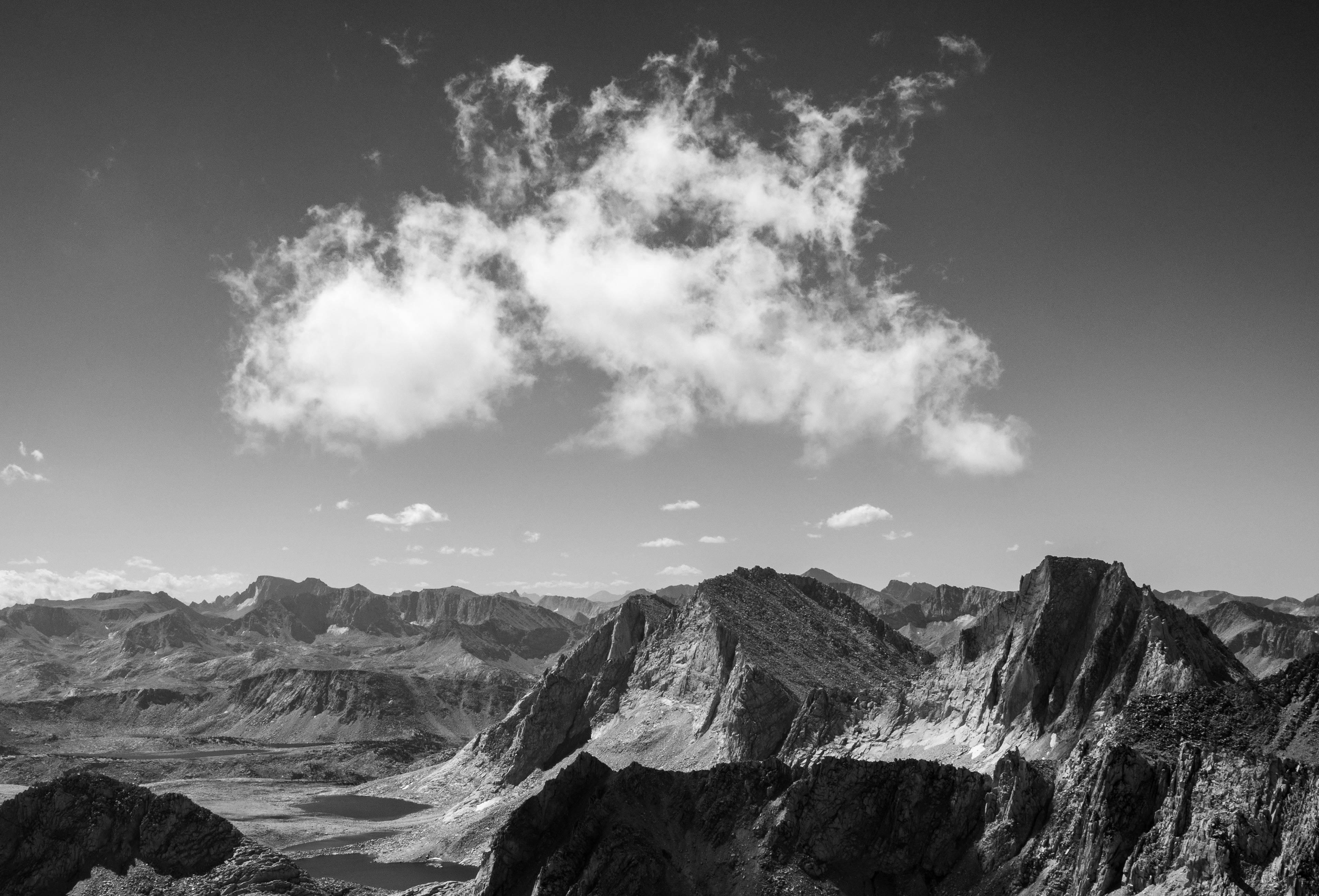 Clouds Above Royce and Feather Peaks