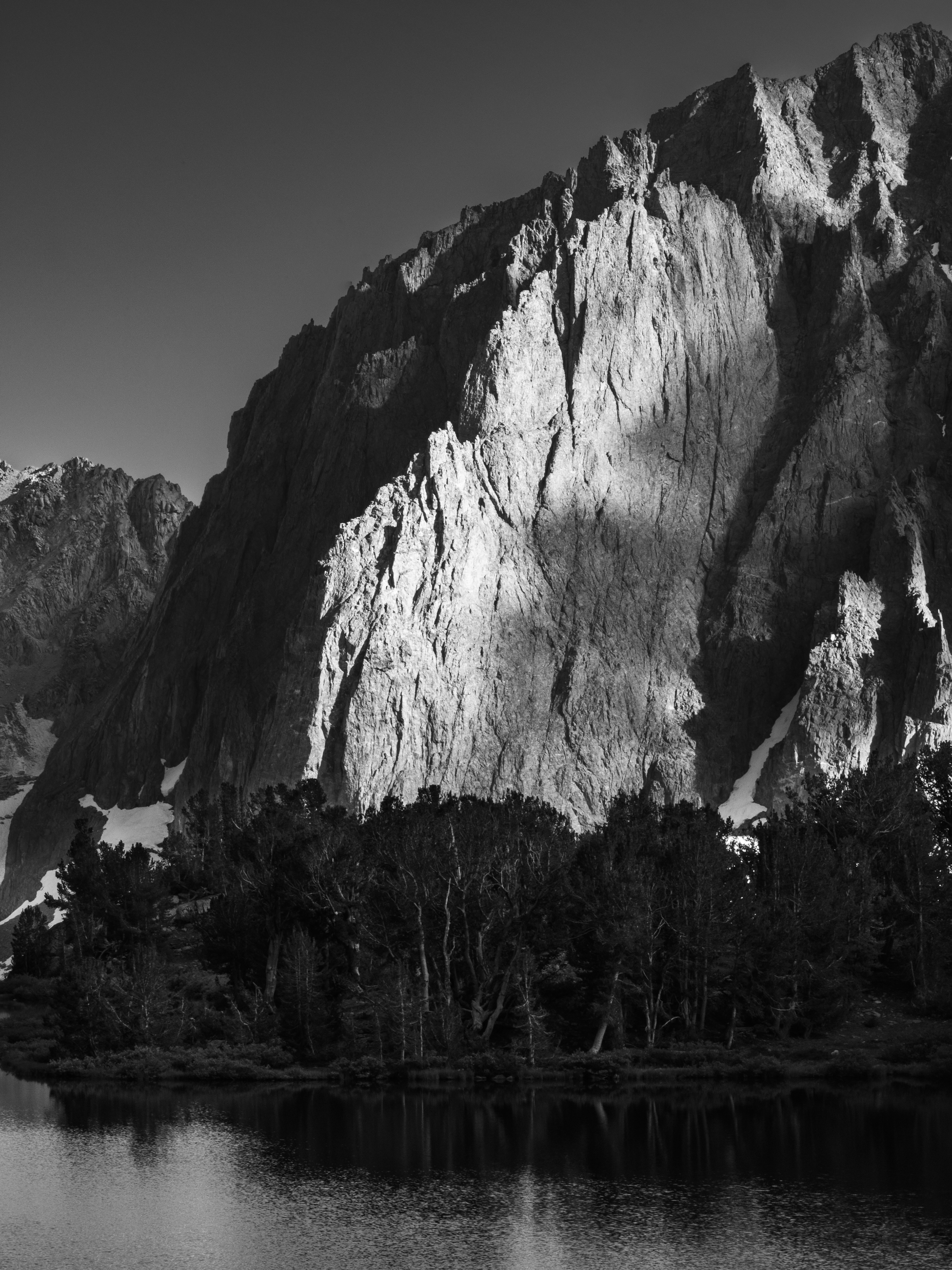 Sunset on Temple Crag Over 6th Lake