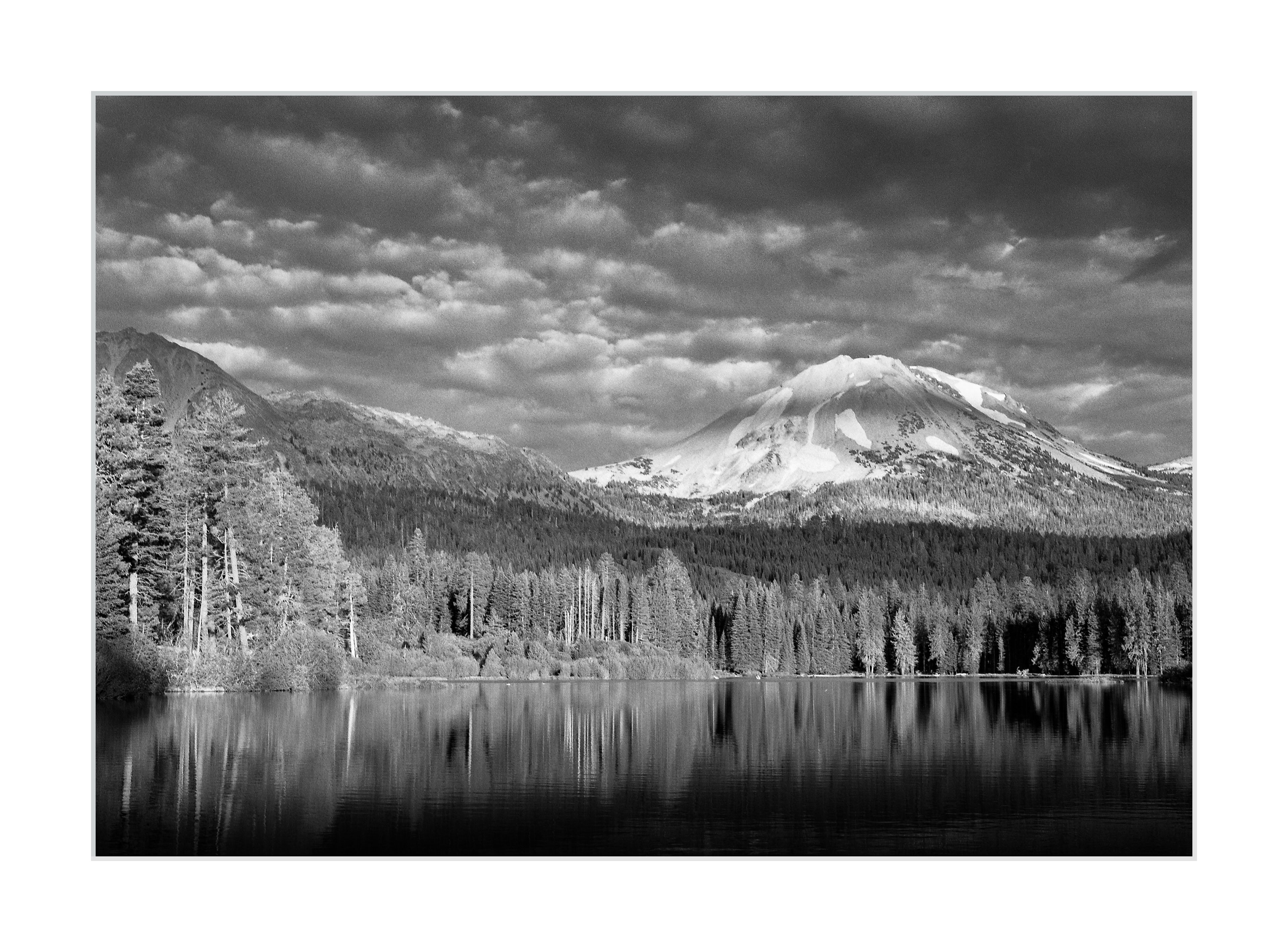 Sunset on Manzanita Lake