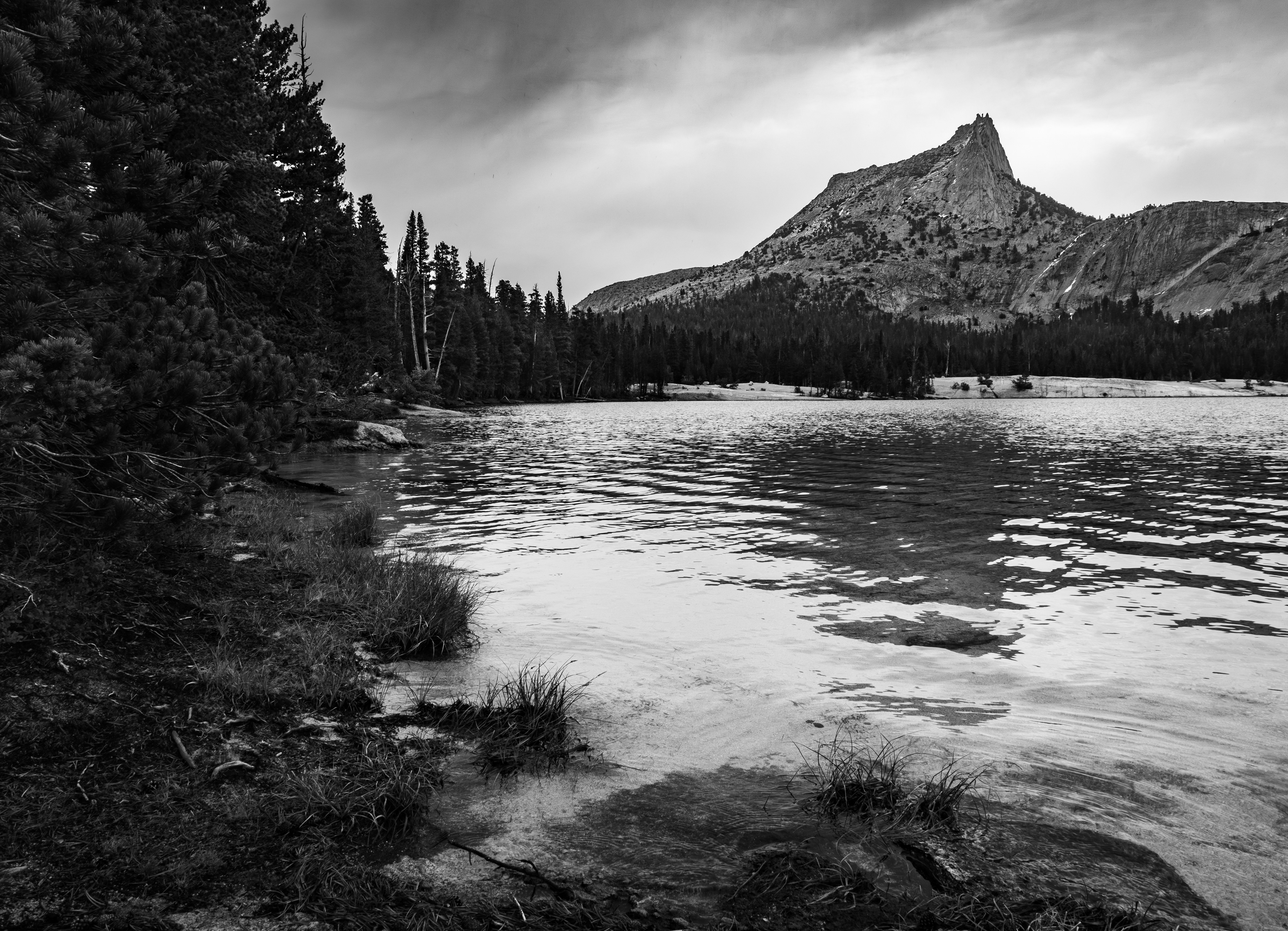 At the Edge of Cathedral Lake
