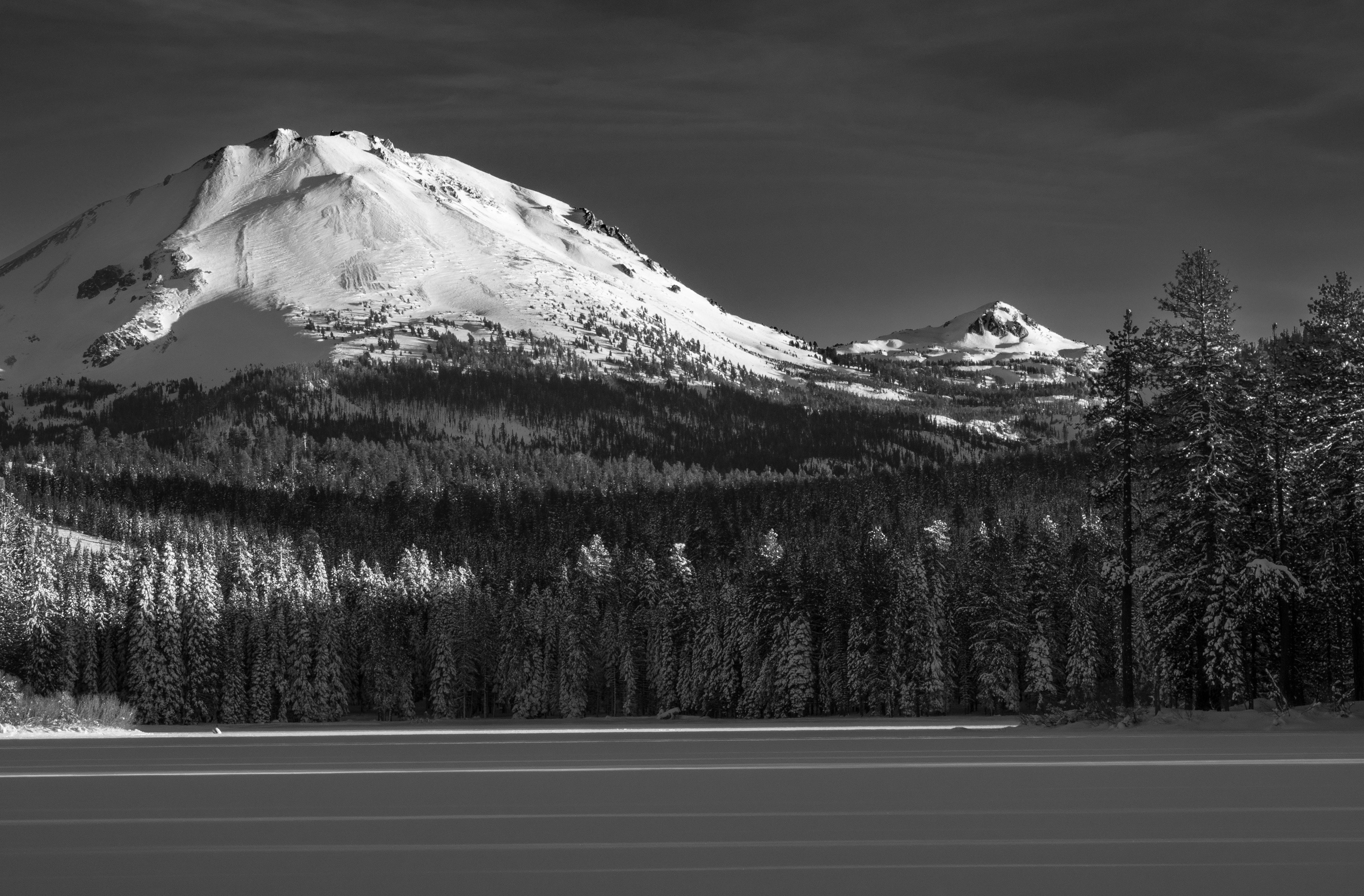 Lassen and Eagle Peaks at Sunset