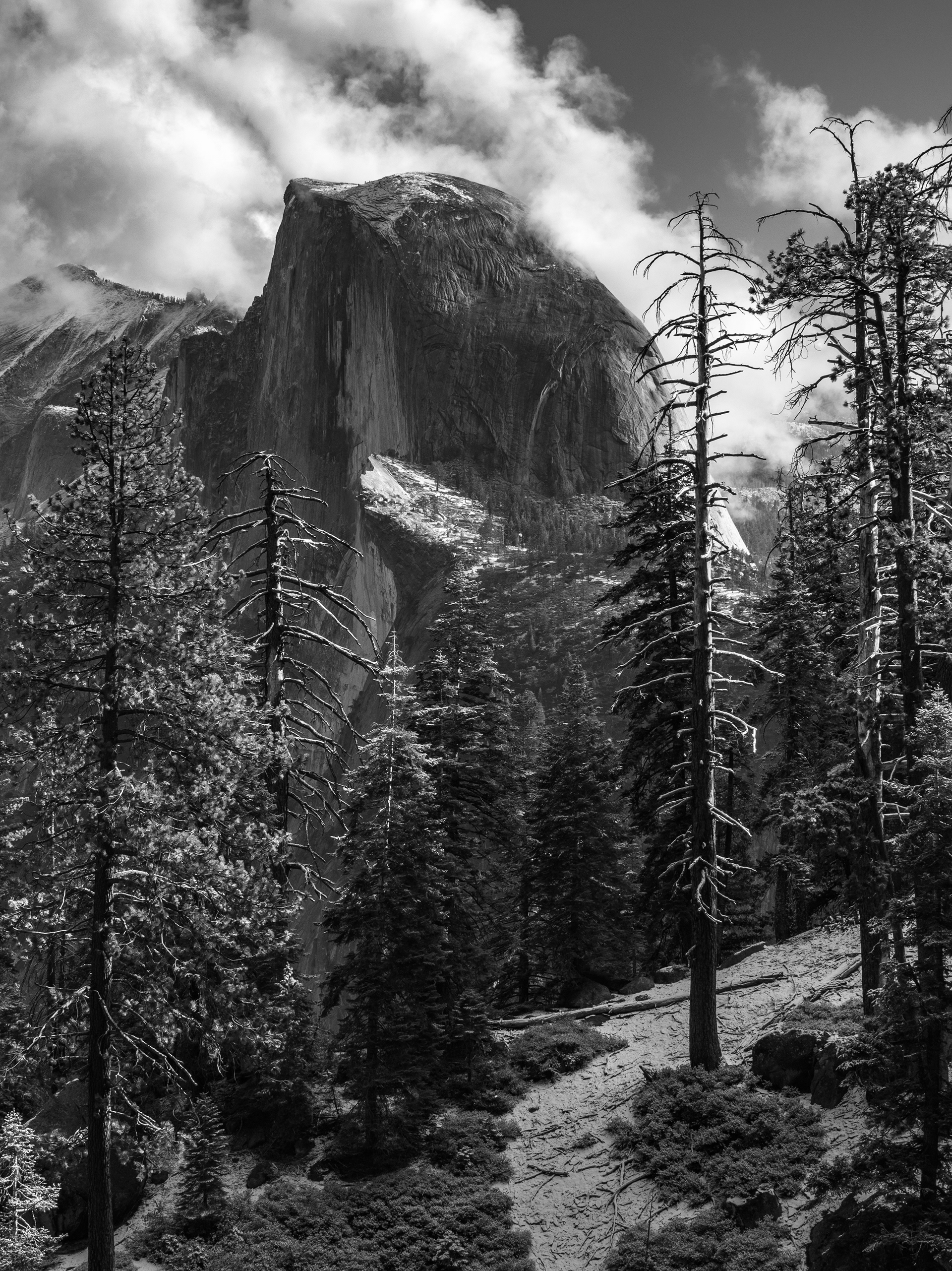 Half Dome and a Dusting of Snow