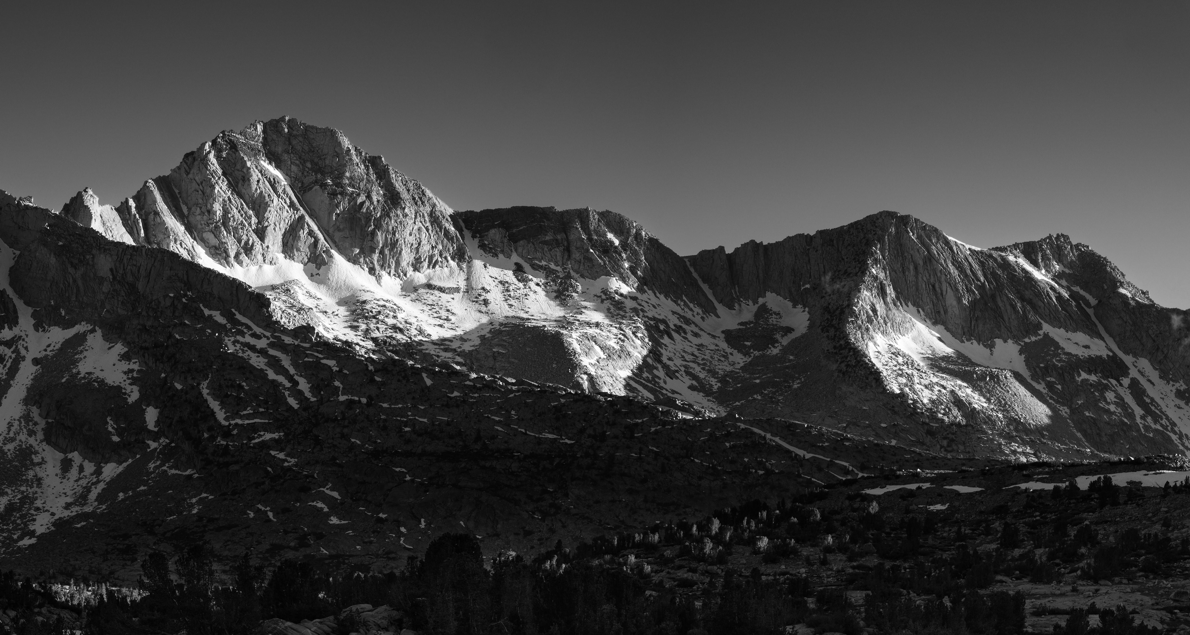 Sunset in Dusy Basin