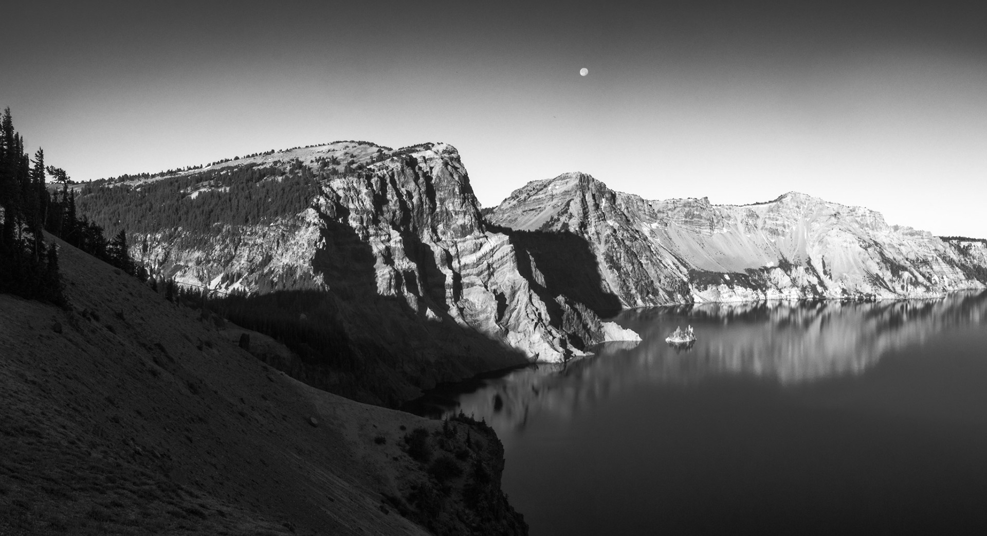 Moon Over Crater Lake #2