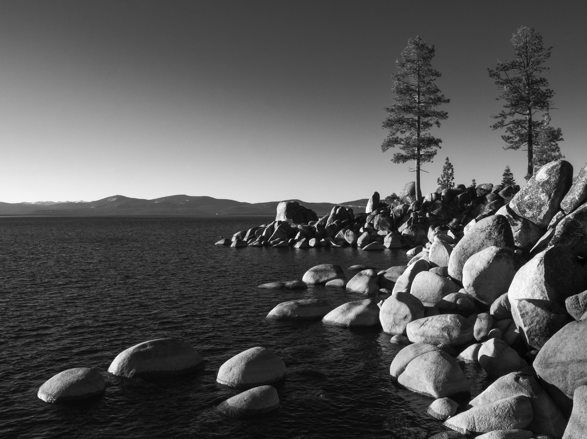 Rocky Shore of Lake Tahoe