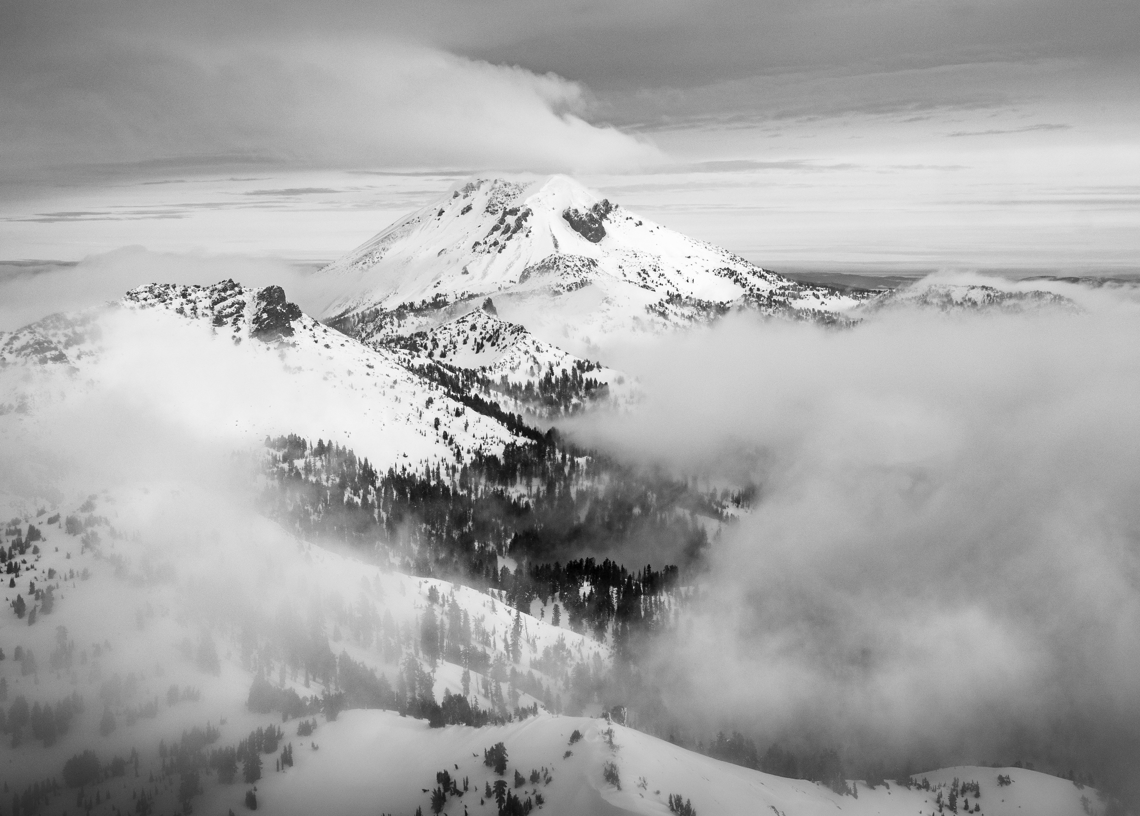 Lassen, Snow Covered, From Brokeoff Mountain No. 2