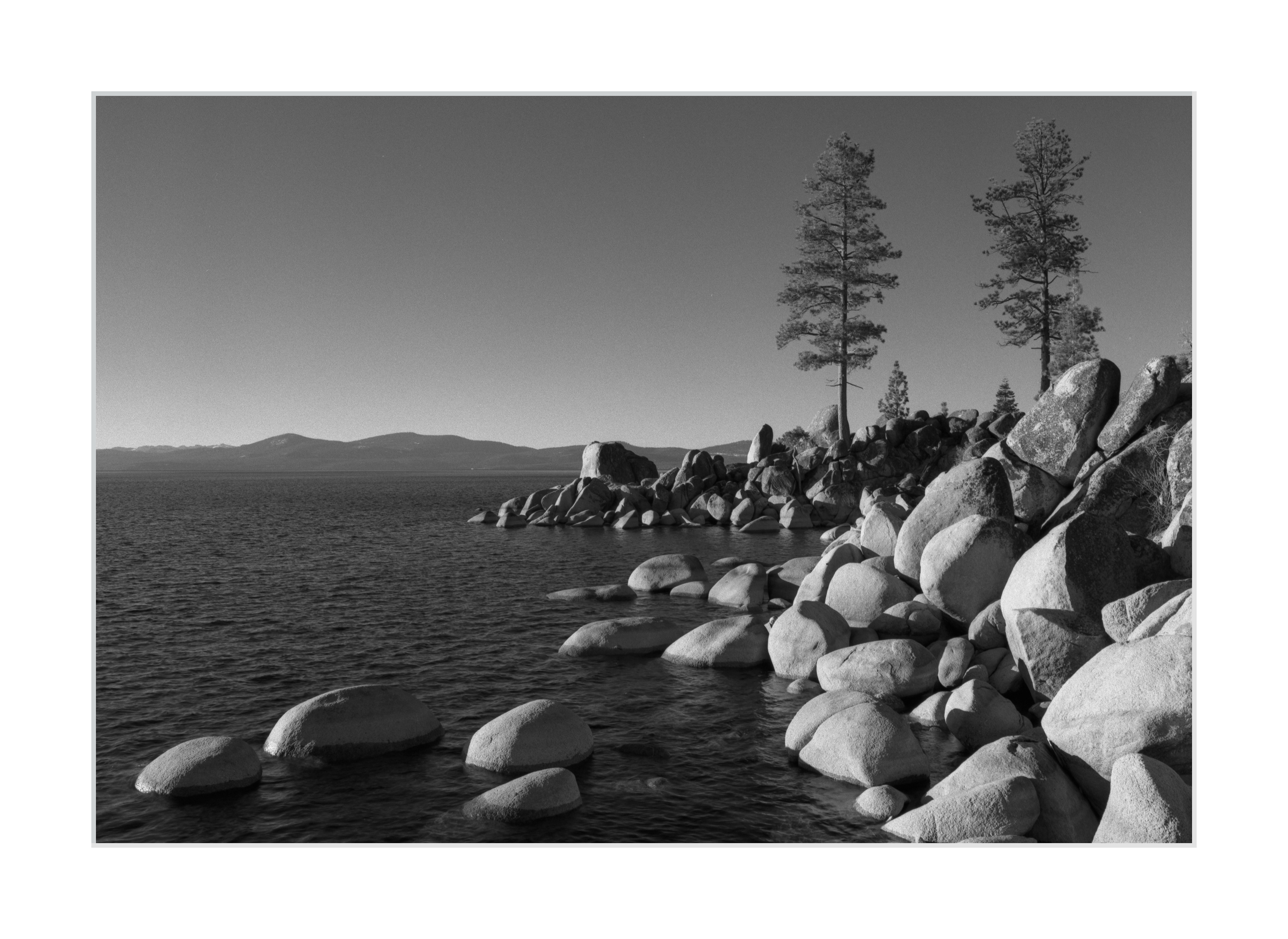 Nevada Shores of Lake Tahoe at Sunset