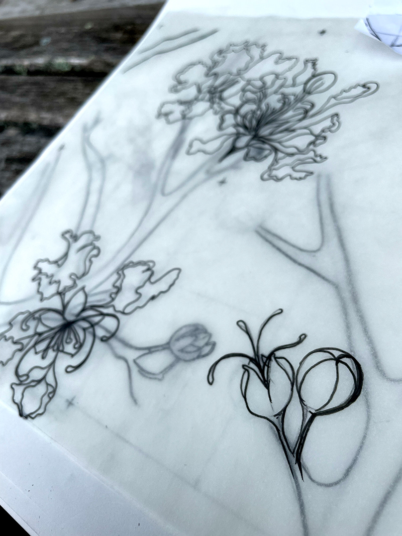 To see more on the creation of this pattern, check out the process, visit http://instagram.com/indiedaniellecreative