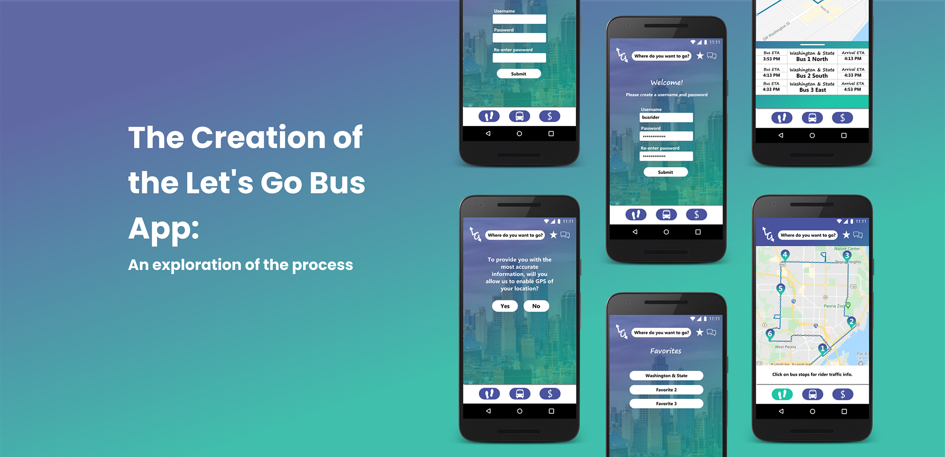 heading the creation of the let's go bus app an exploration of the process