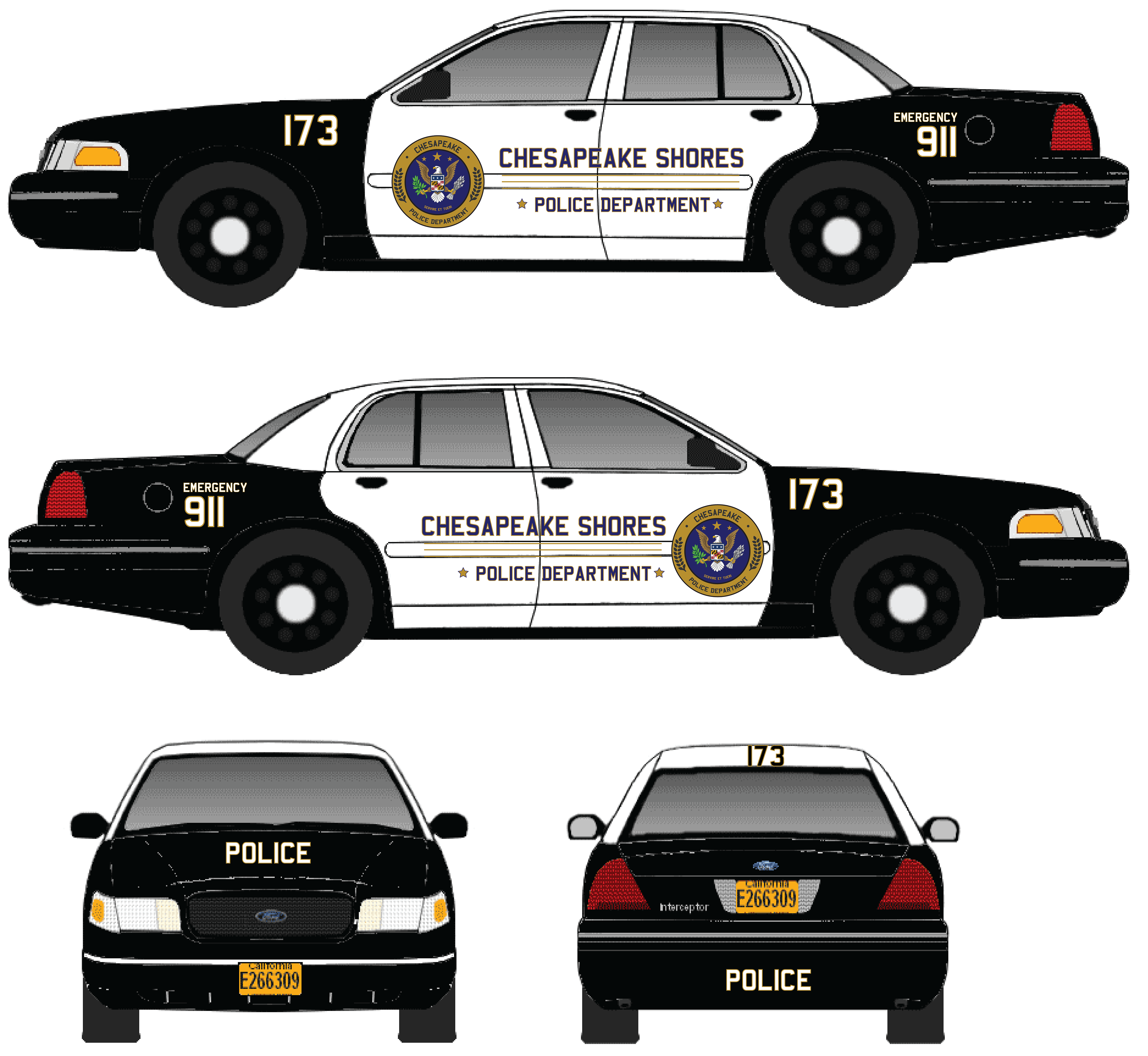 Picture cars mock-up