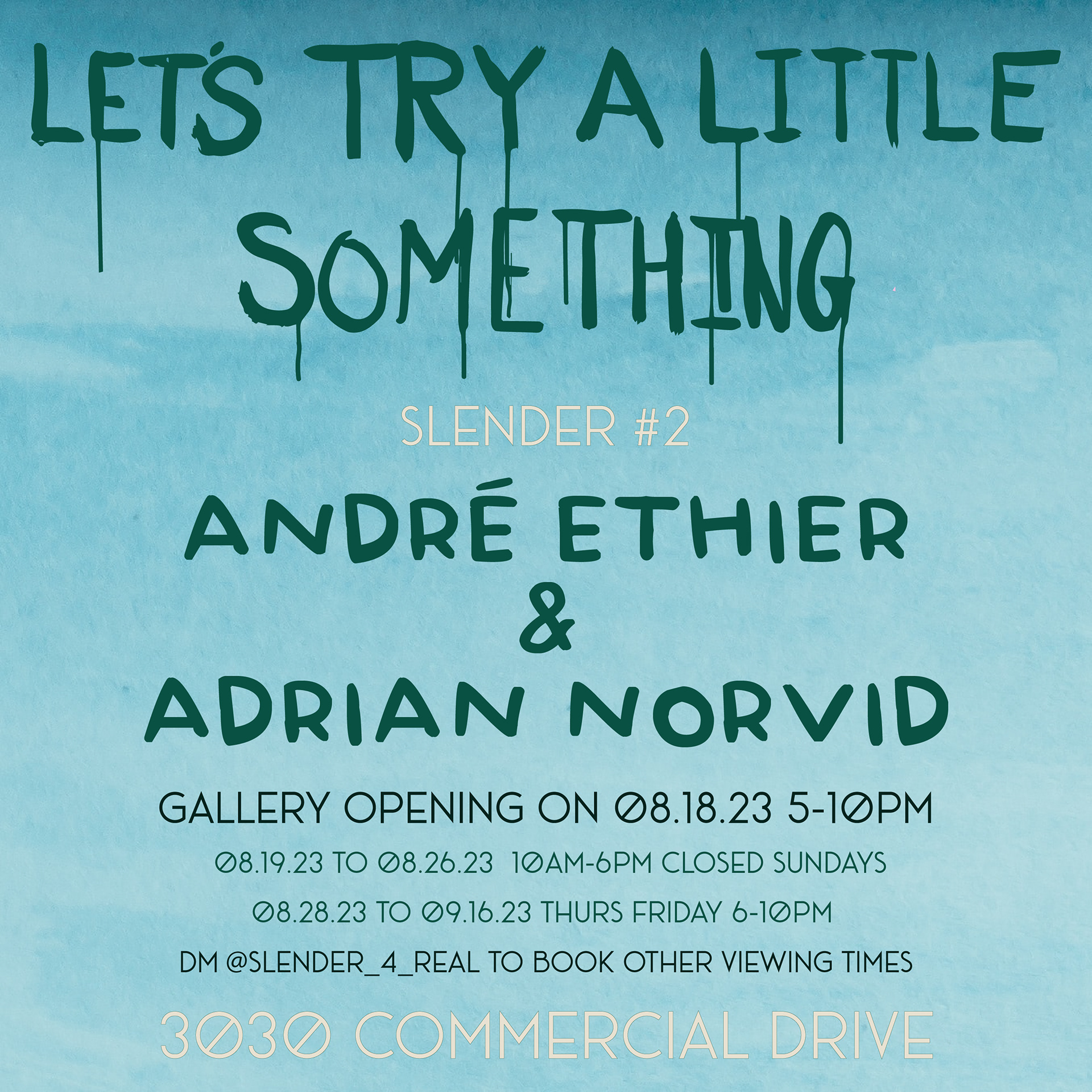 Flyer Design for an Art show