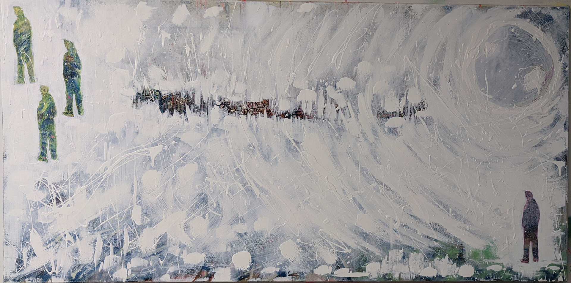 mixed media on canvas