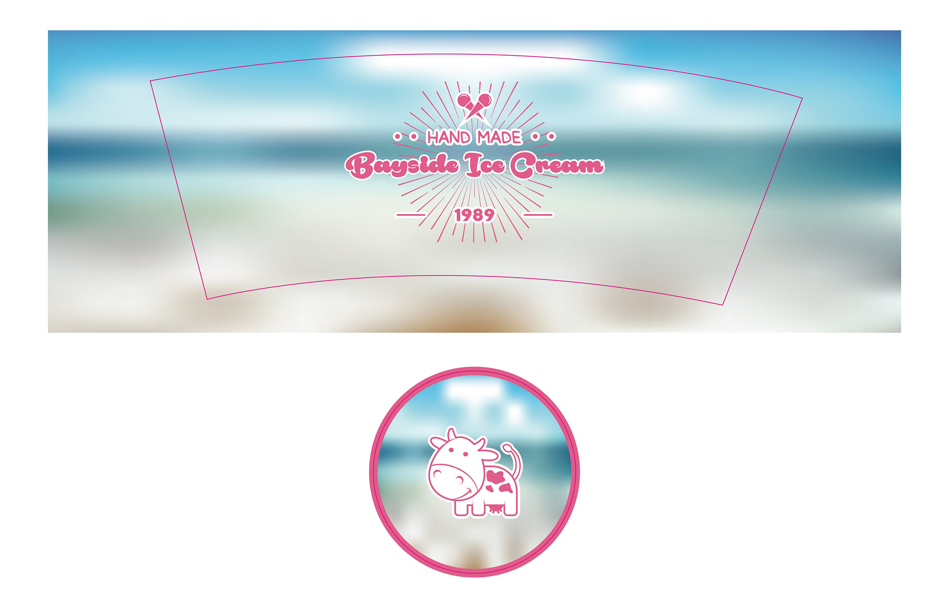 Ice Cream labels for props on Chesapeake Shores S2