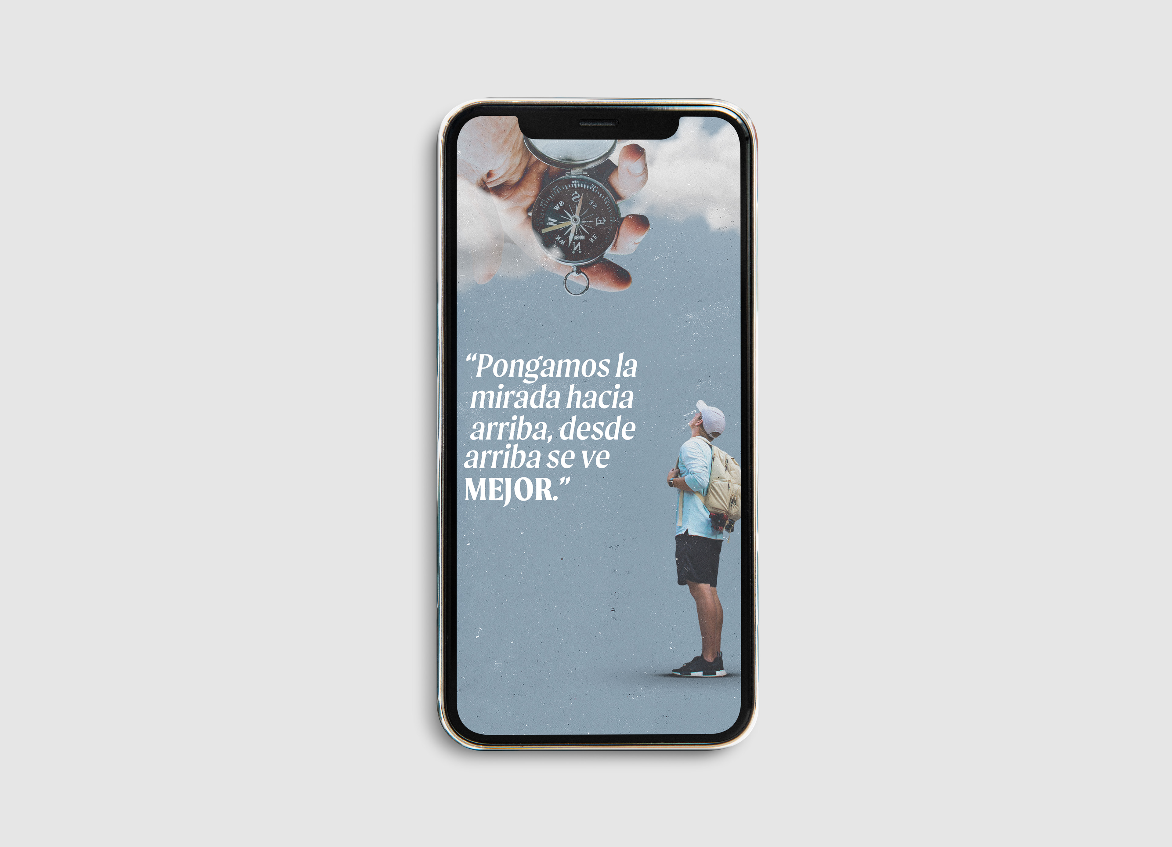 "Pongamos la mirada hacia arriba, desde arriba se ve mejor."