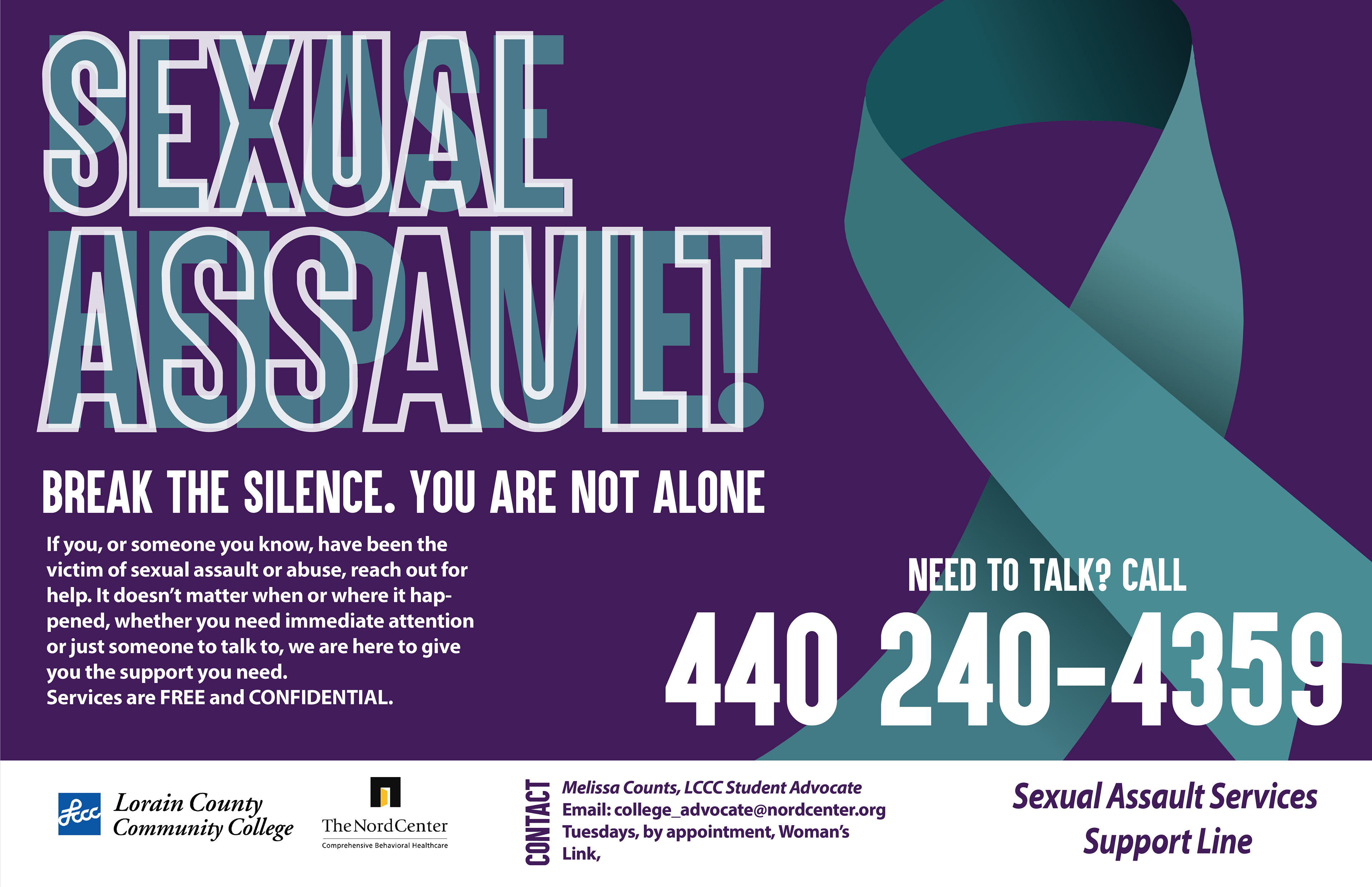 Lorain County Community College- Sexual Assault Poster