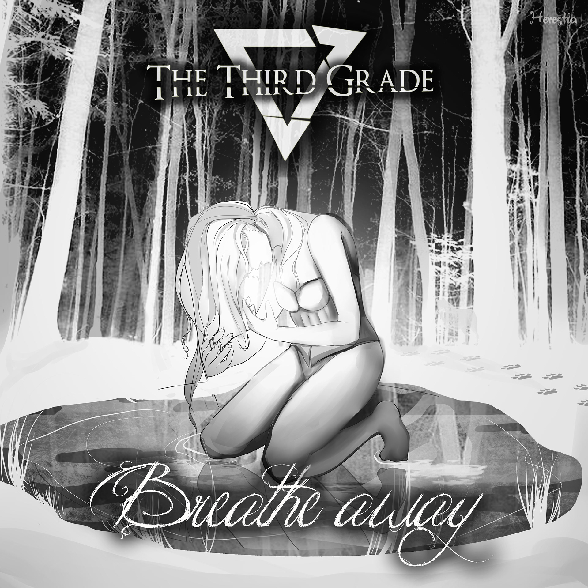 Portada single "Breathe Away" para The Third Grade