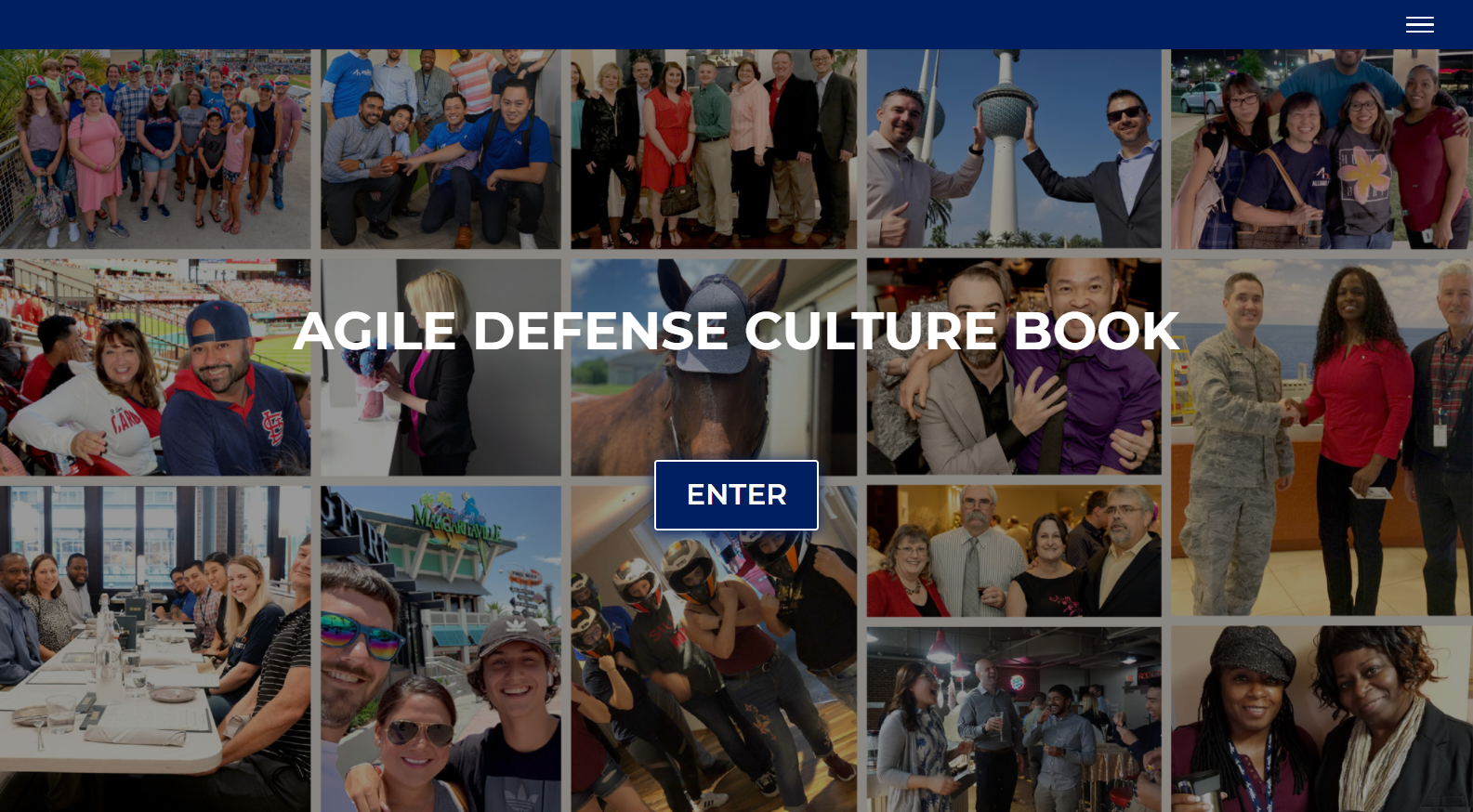 Agile Defense Culture Book: Homepage
