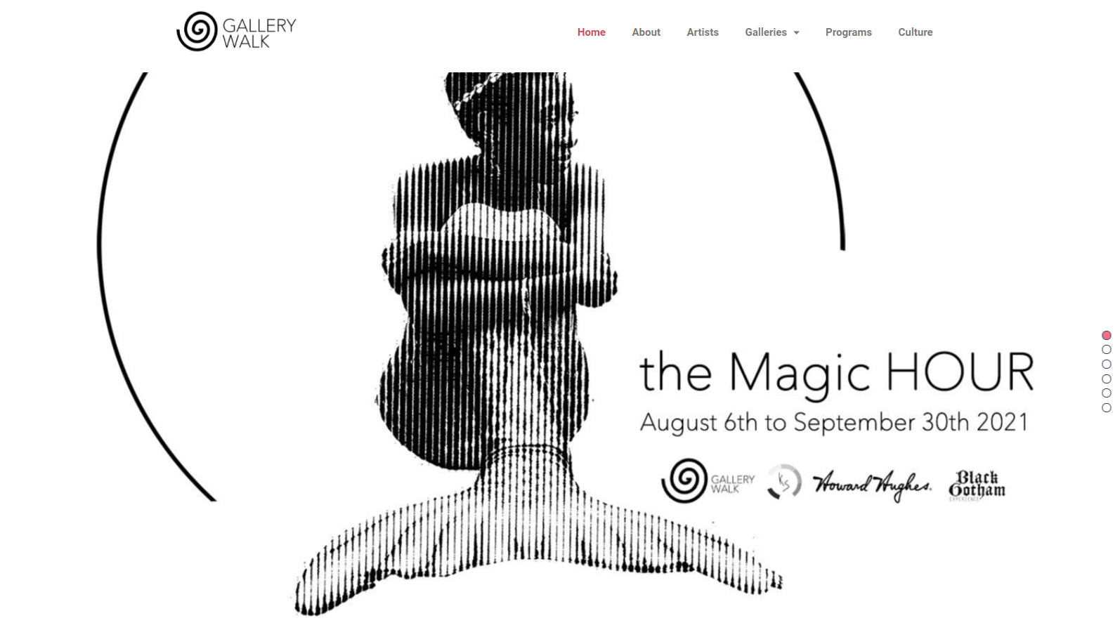 Gallery Walk NYC homepage