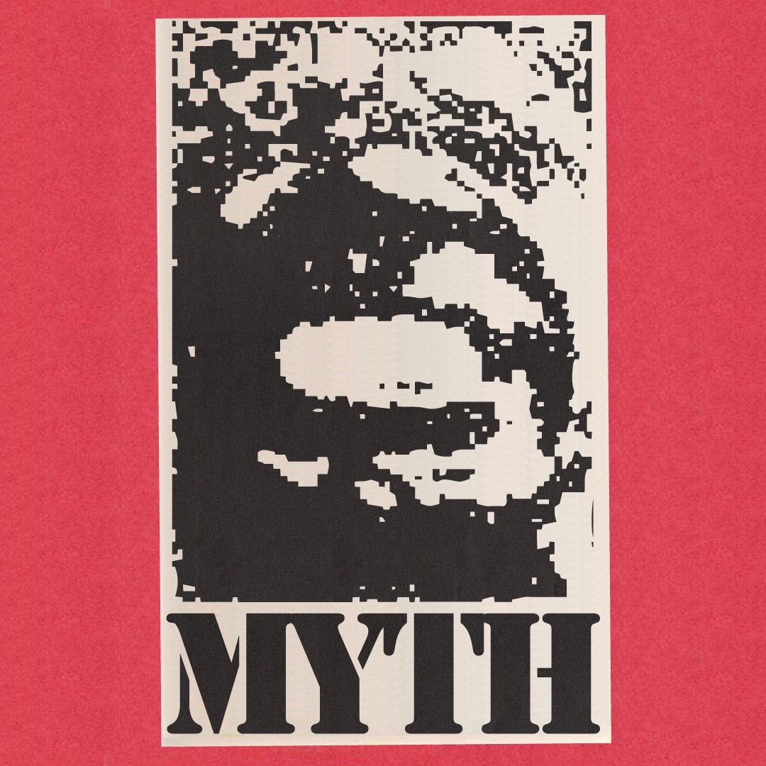 Another exploration in texture, mockup and layout for "RARE MYTH" in an album cover design.