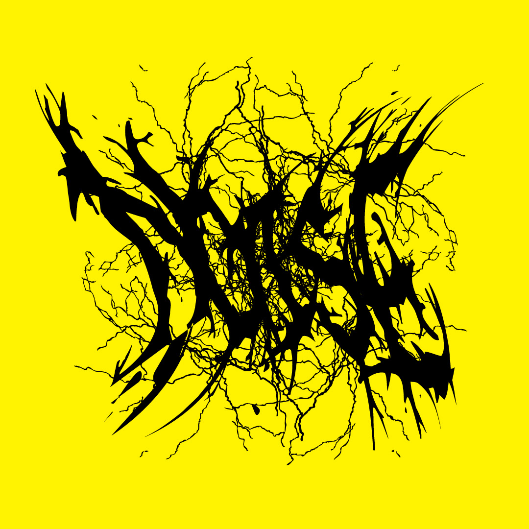 A heavy metal style type design for "NOISE" mag.