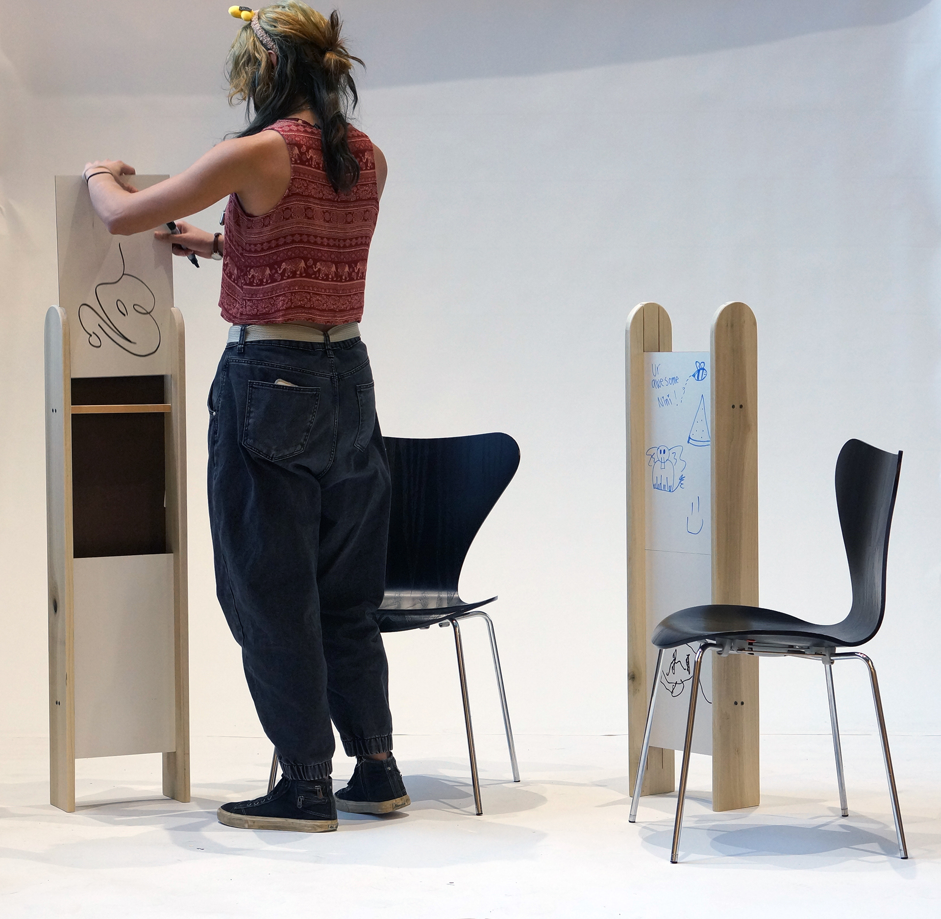 put the whiteboard back