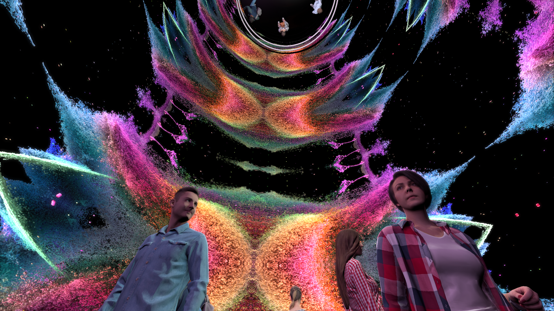 Immersive experience show: talks about transformation - solar to electric energy - in a deep and abstract way.