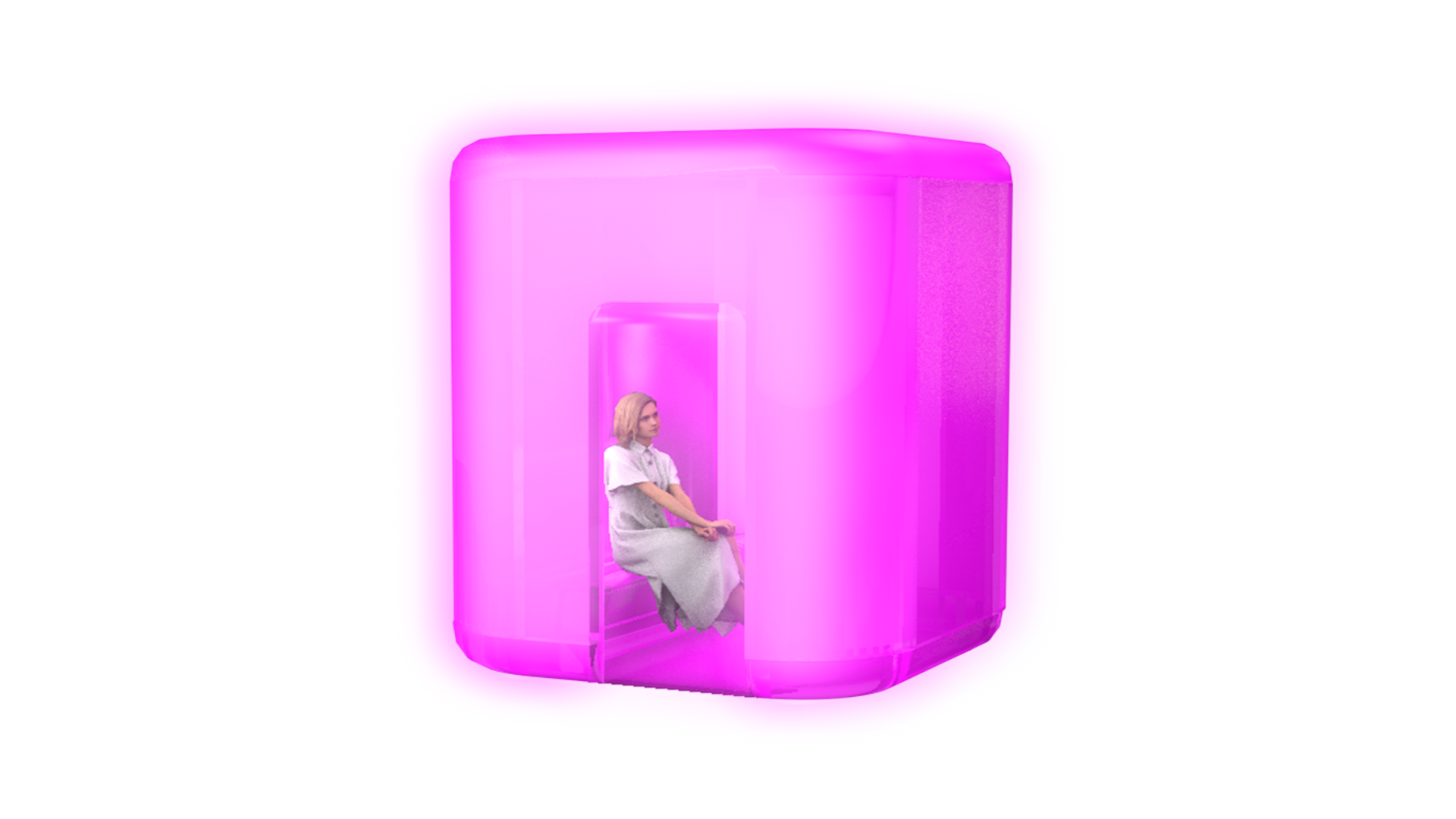 "Alexa, take care of me!" - You say it and the capsute take your favorite color, play your music genre and ajust the temperature, creating the perfect scenario for you and you alone.