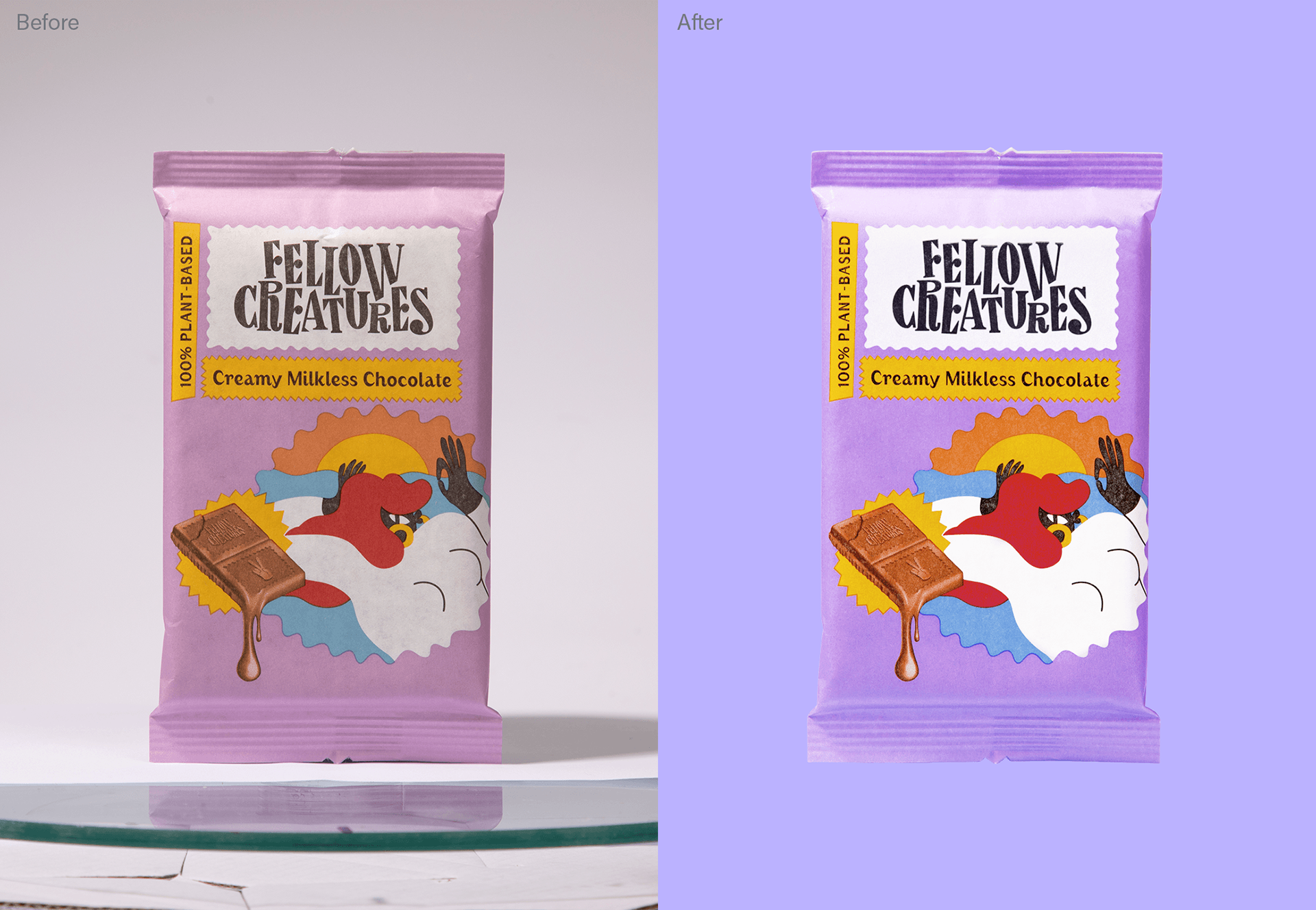 Clipping path + colour correction to the reference image