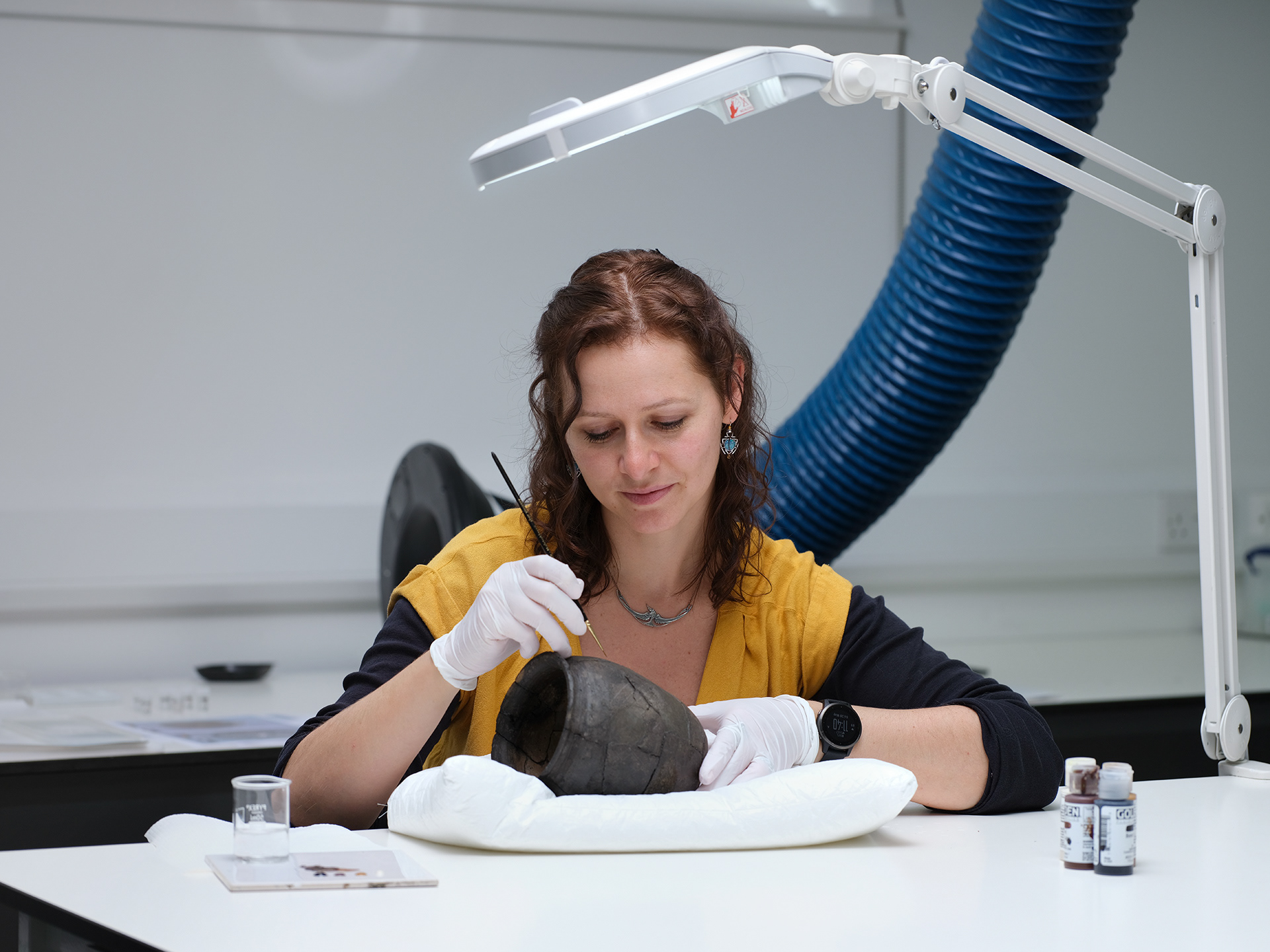 Conservator at work