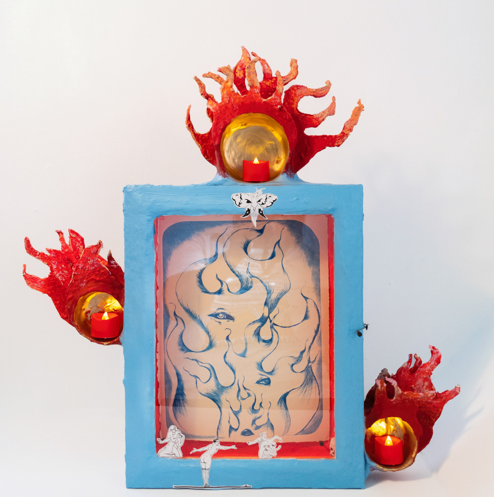 Flama, 2022. 18x20x2 inches. 