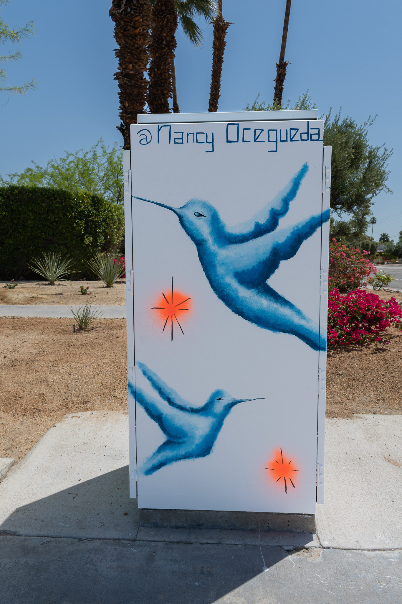 Palm Springs Public Arts Commission: Traffic light box