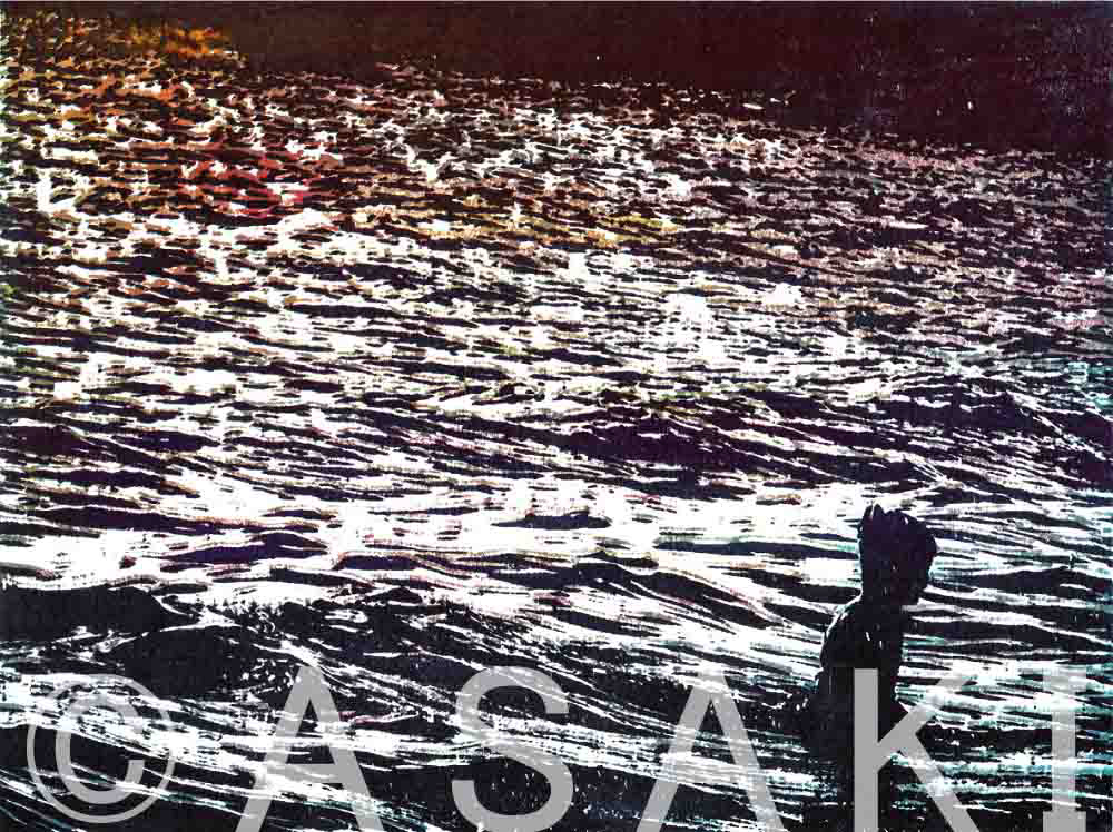 さざなみ （夕日）